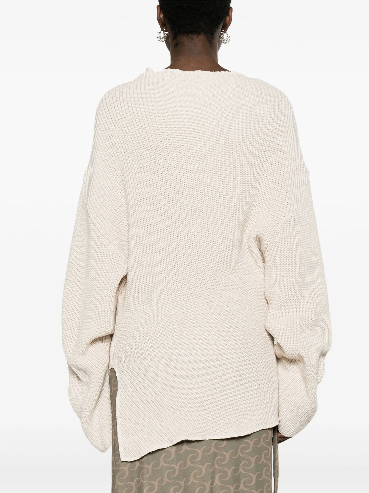 asymmetric cotton jumper
