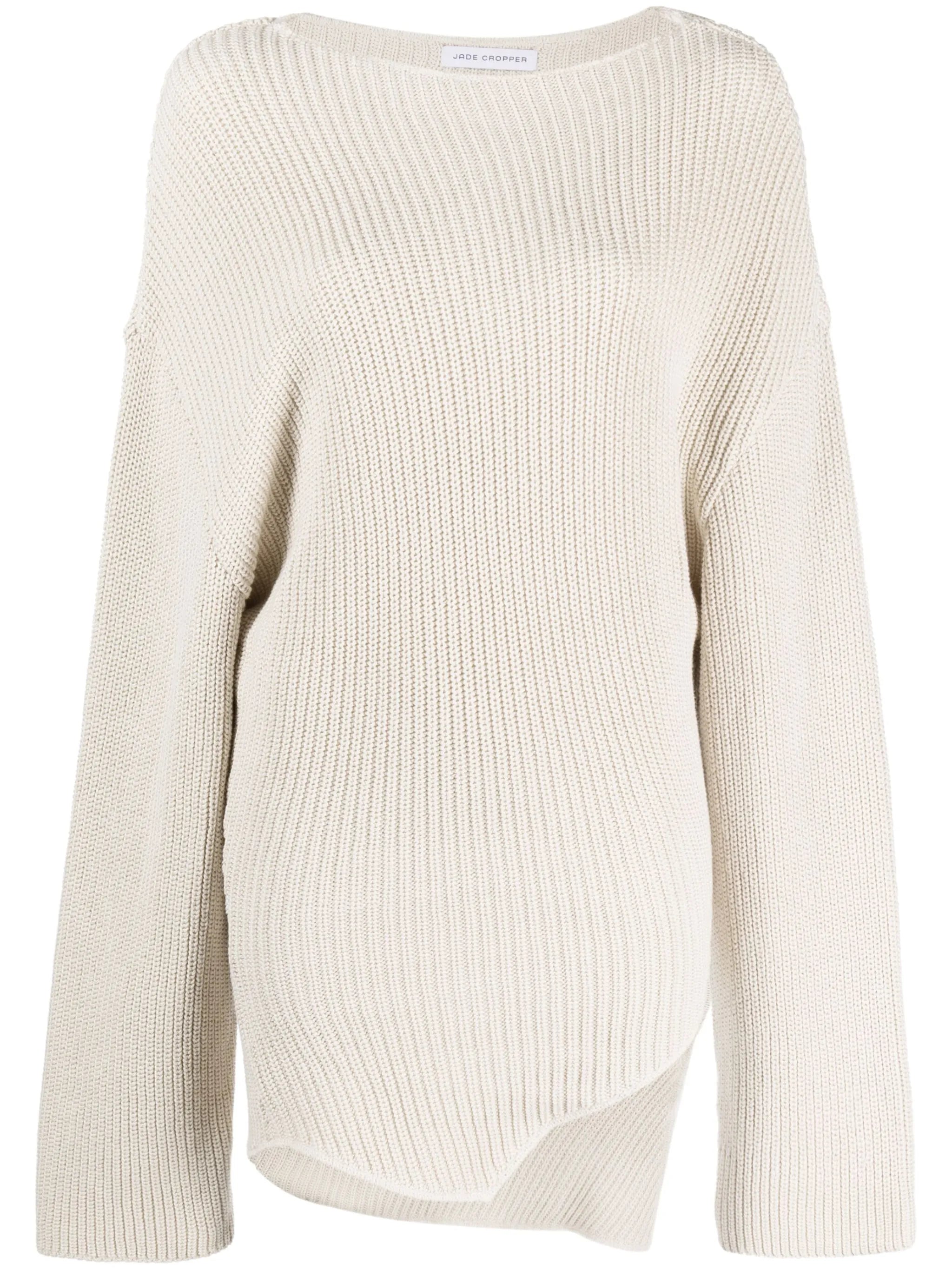 asymmetric cotton jumper