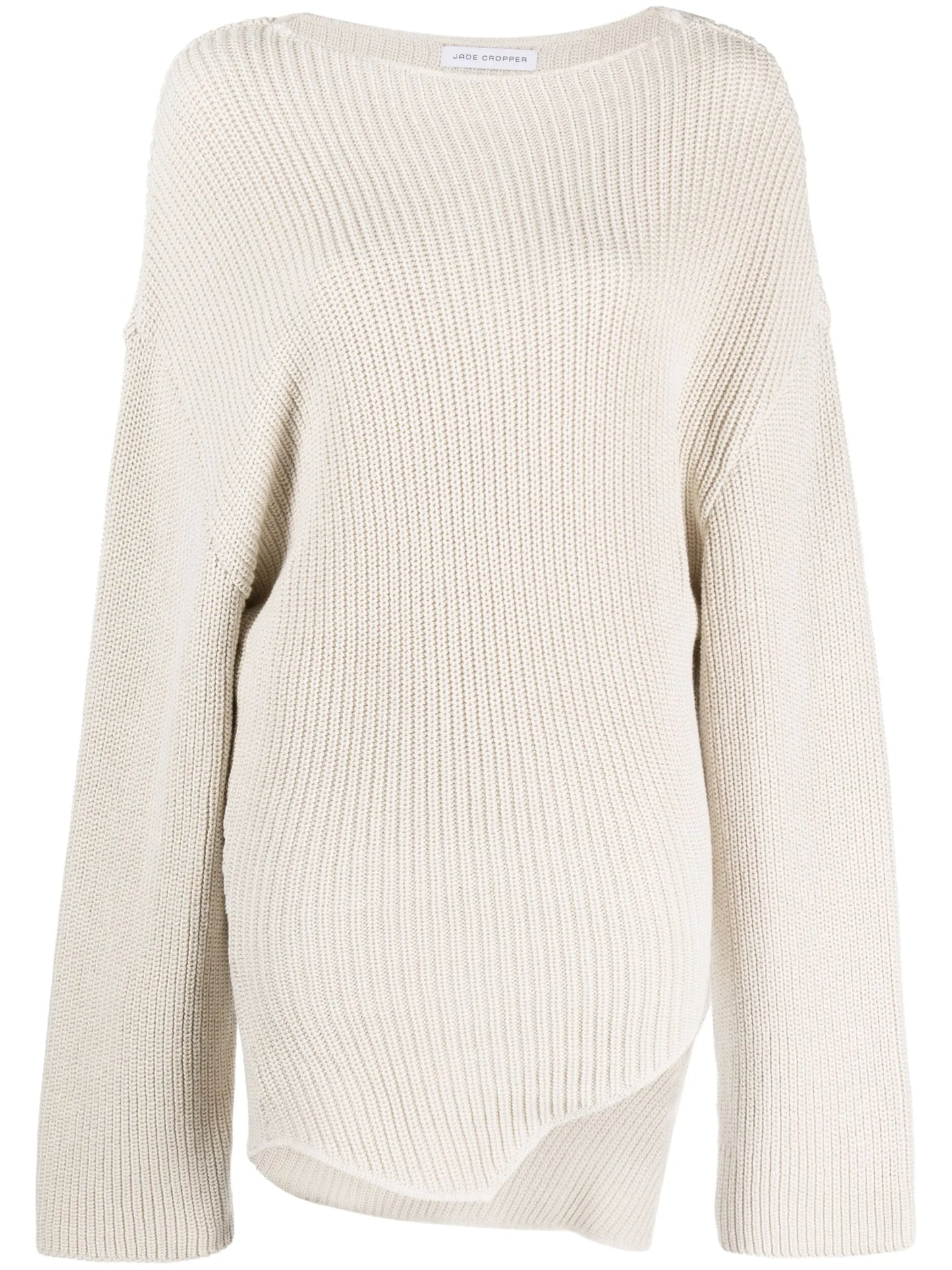 asymmetric cotton jumper