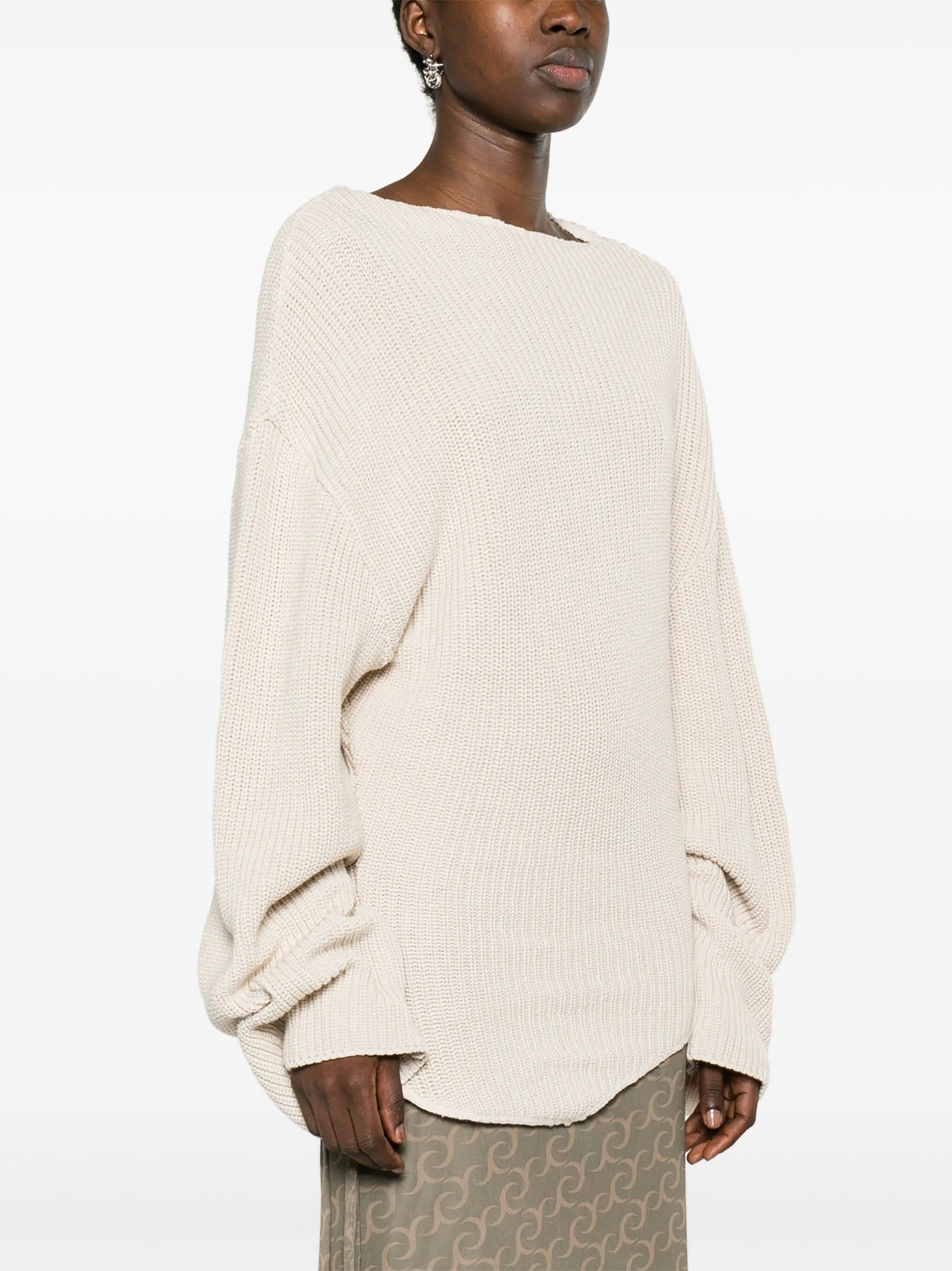 asymmetric cotton jumper