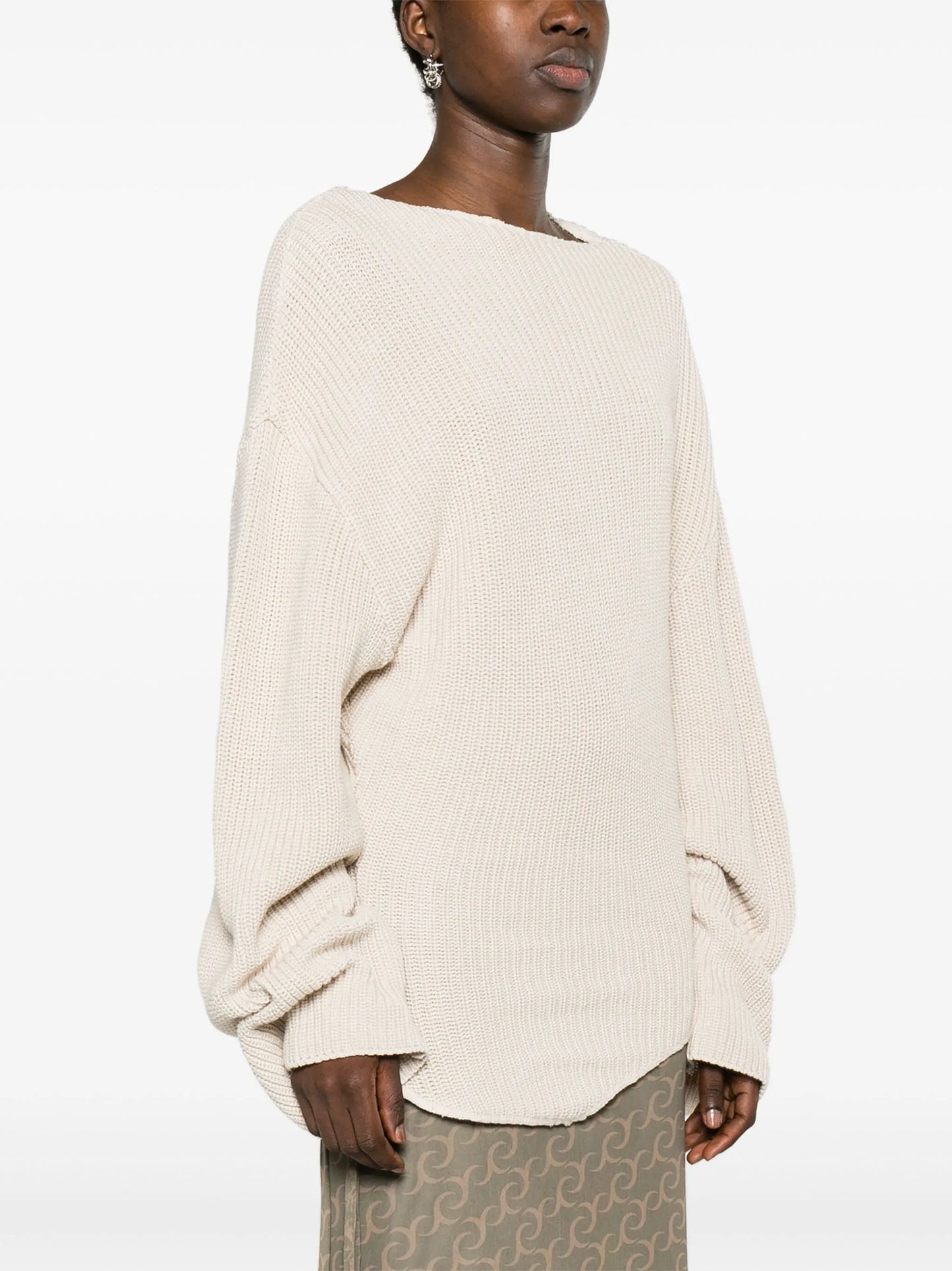 asymmetric cotton jumper
