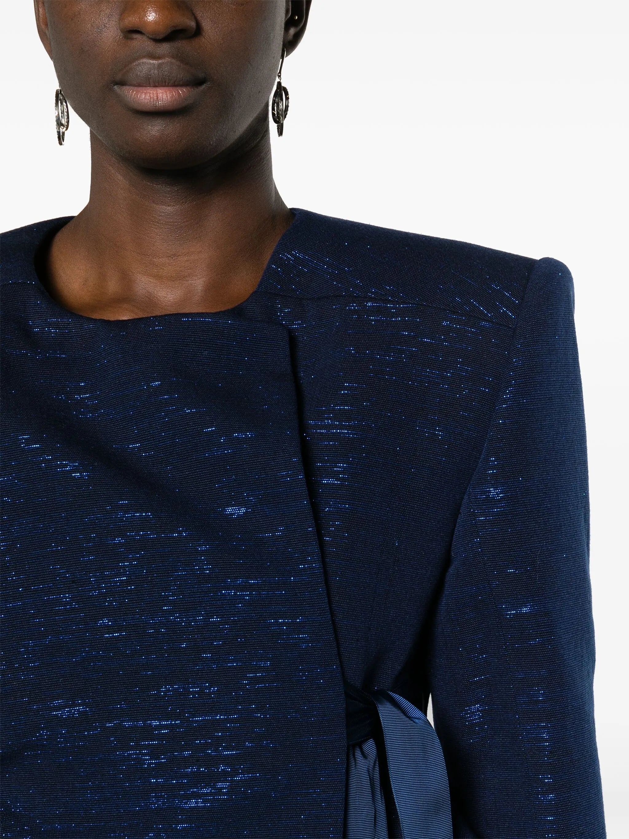 Shika Petiole Kente double-breasted blazer