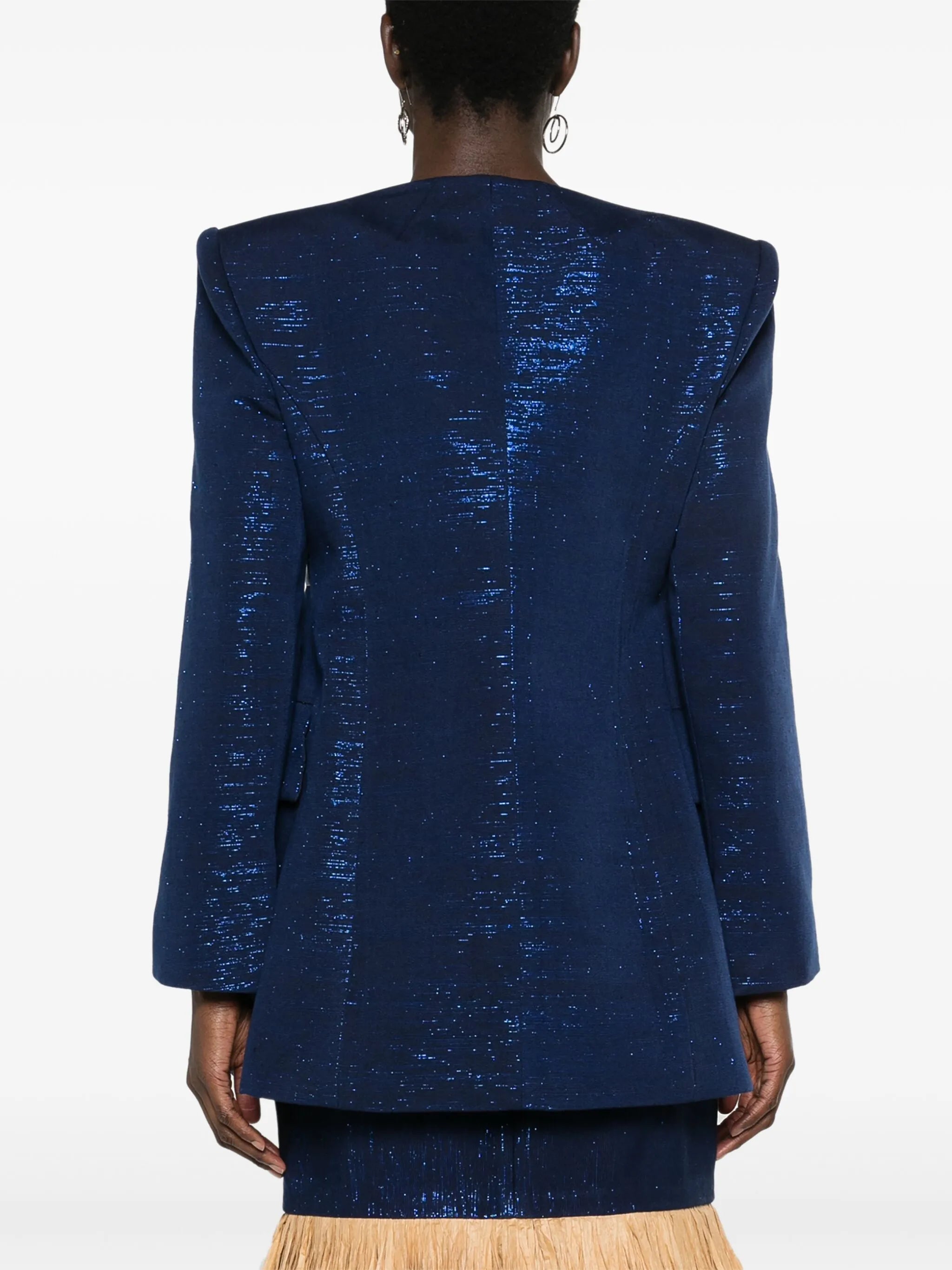 Shika Petiole Kente double-breasted blazer