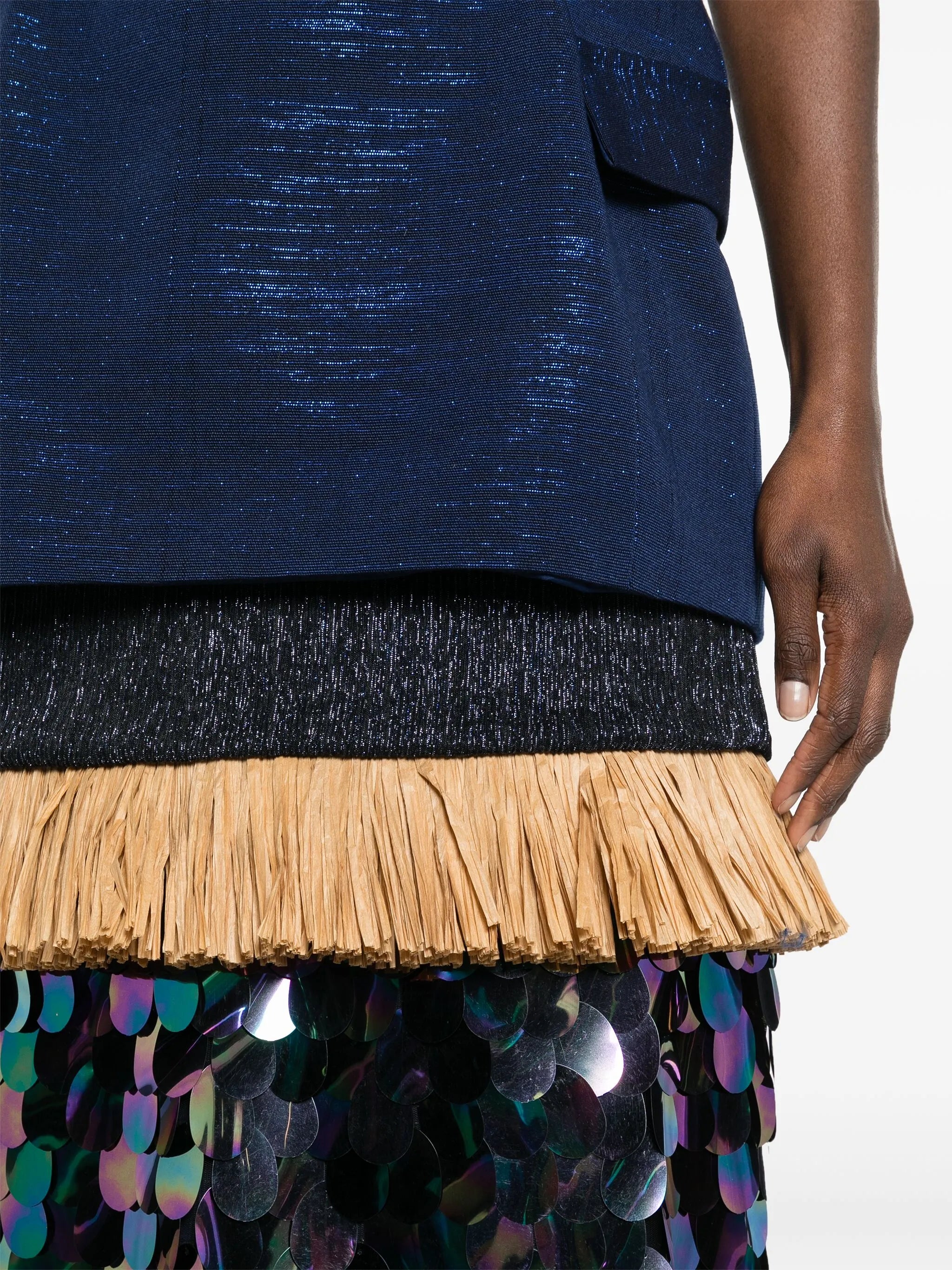 Cynthia Petiole Kente midi dress