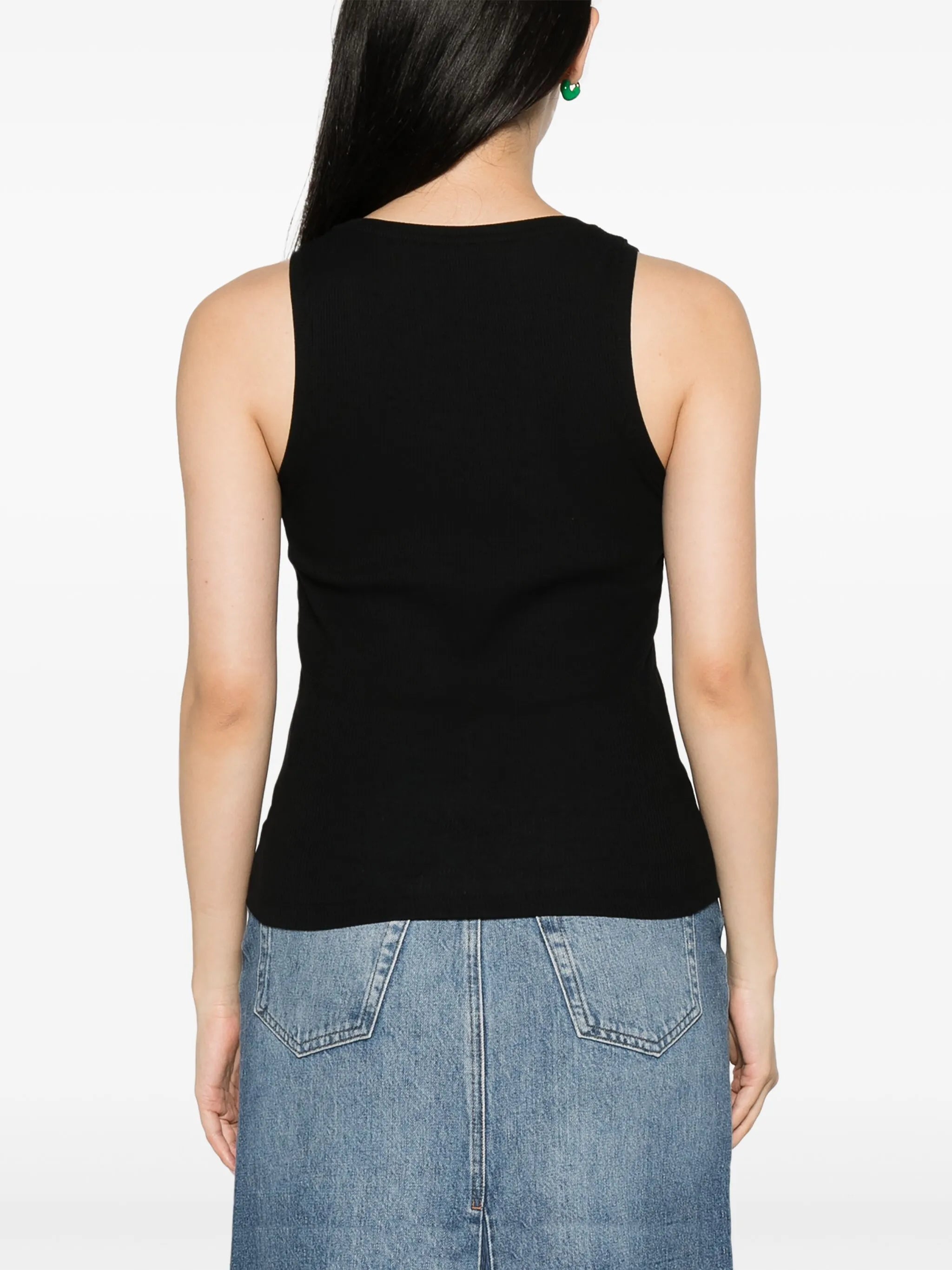 Anagram-embroidered top