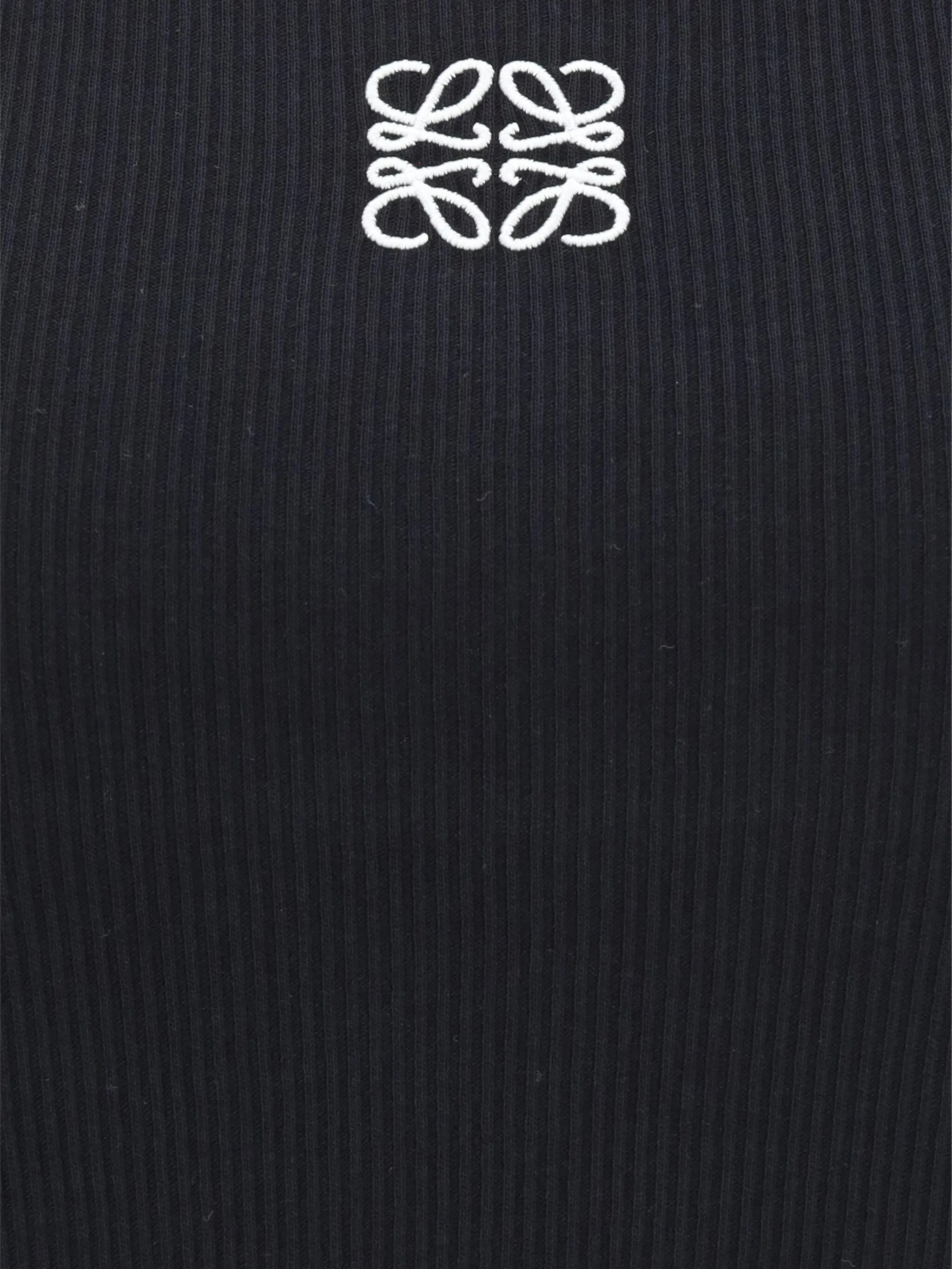 Anagram-embroidered top