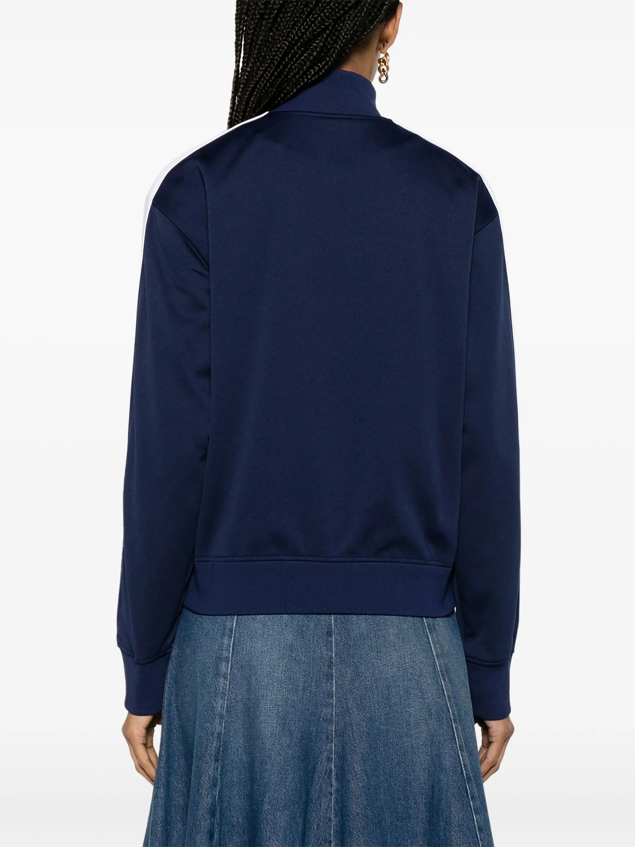 embroidered-logo technical-jersey jacket