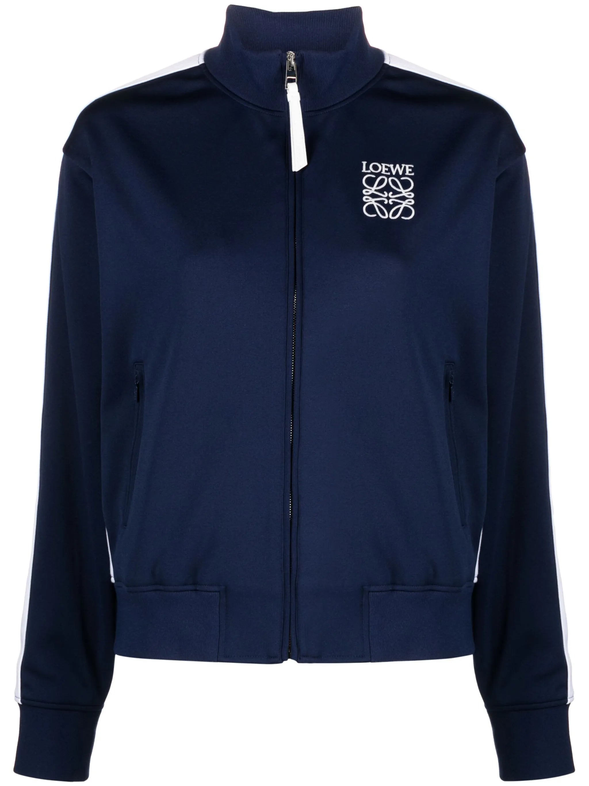 embroidered-logo technical-jersey jacket