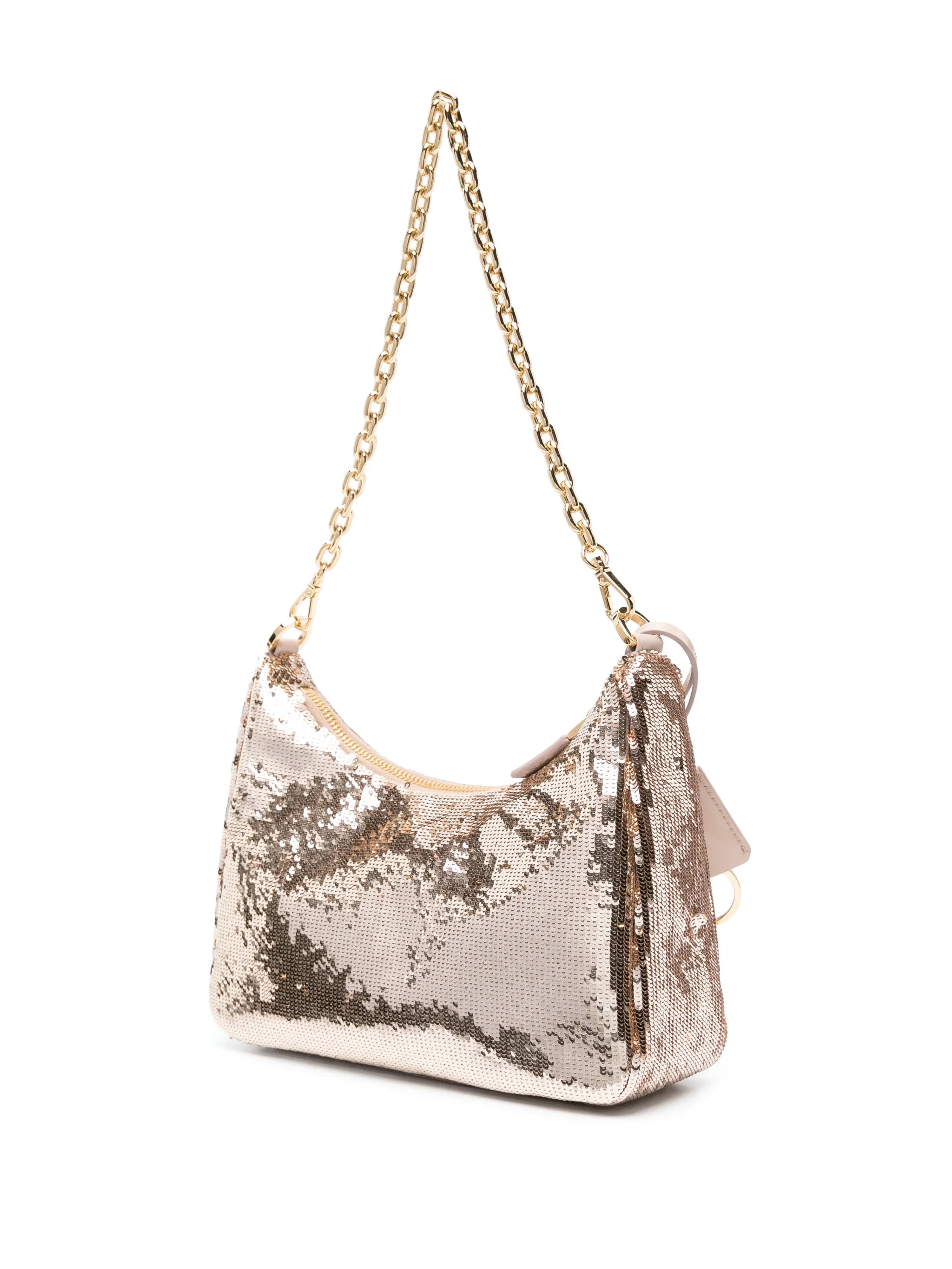 Re-Edition sequin-embellished shoulder bag