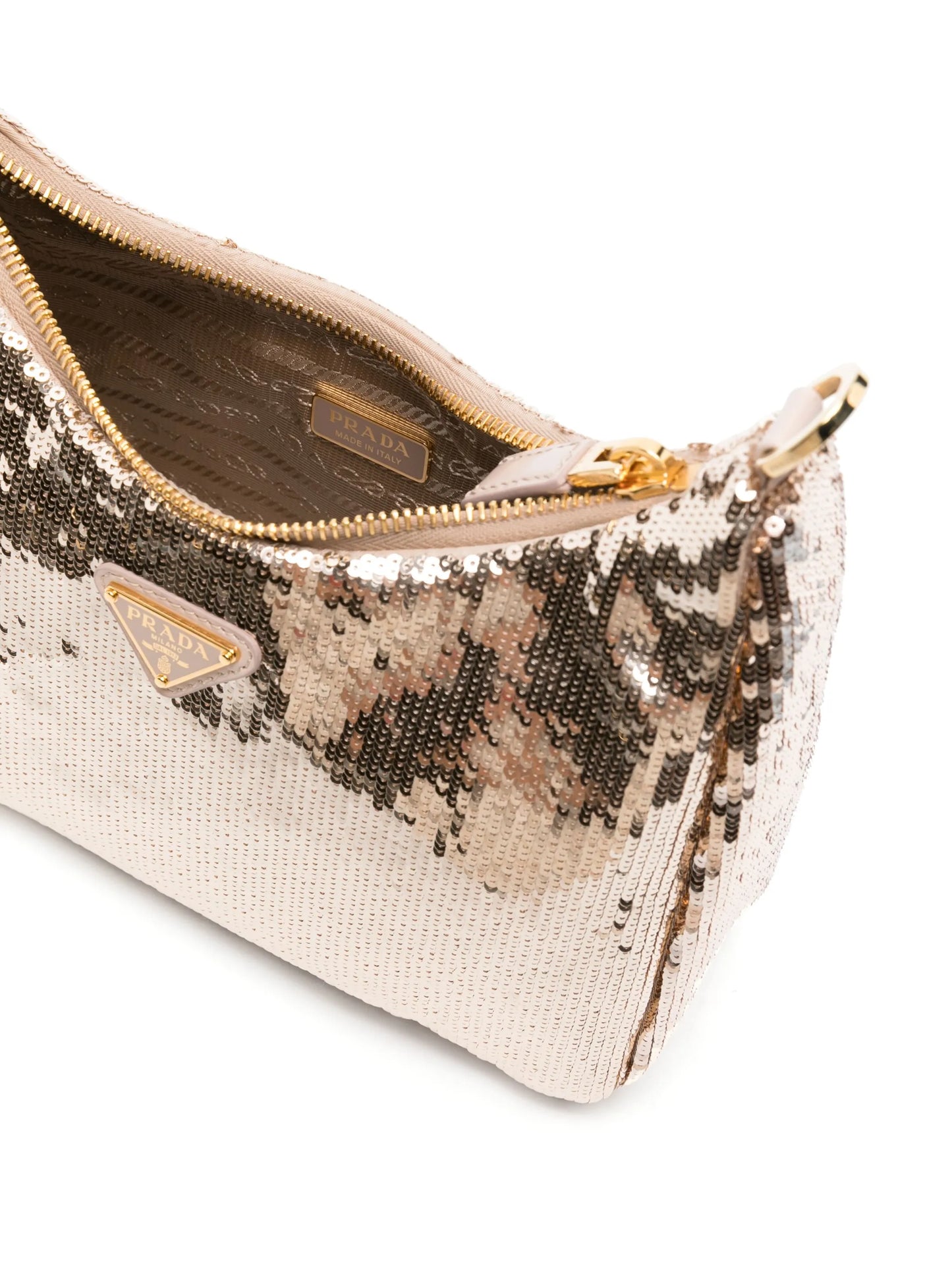 Re-Edition sequin-embellished shoulder bag