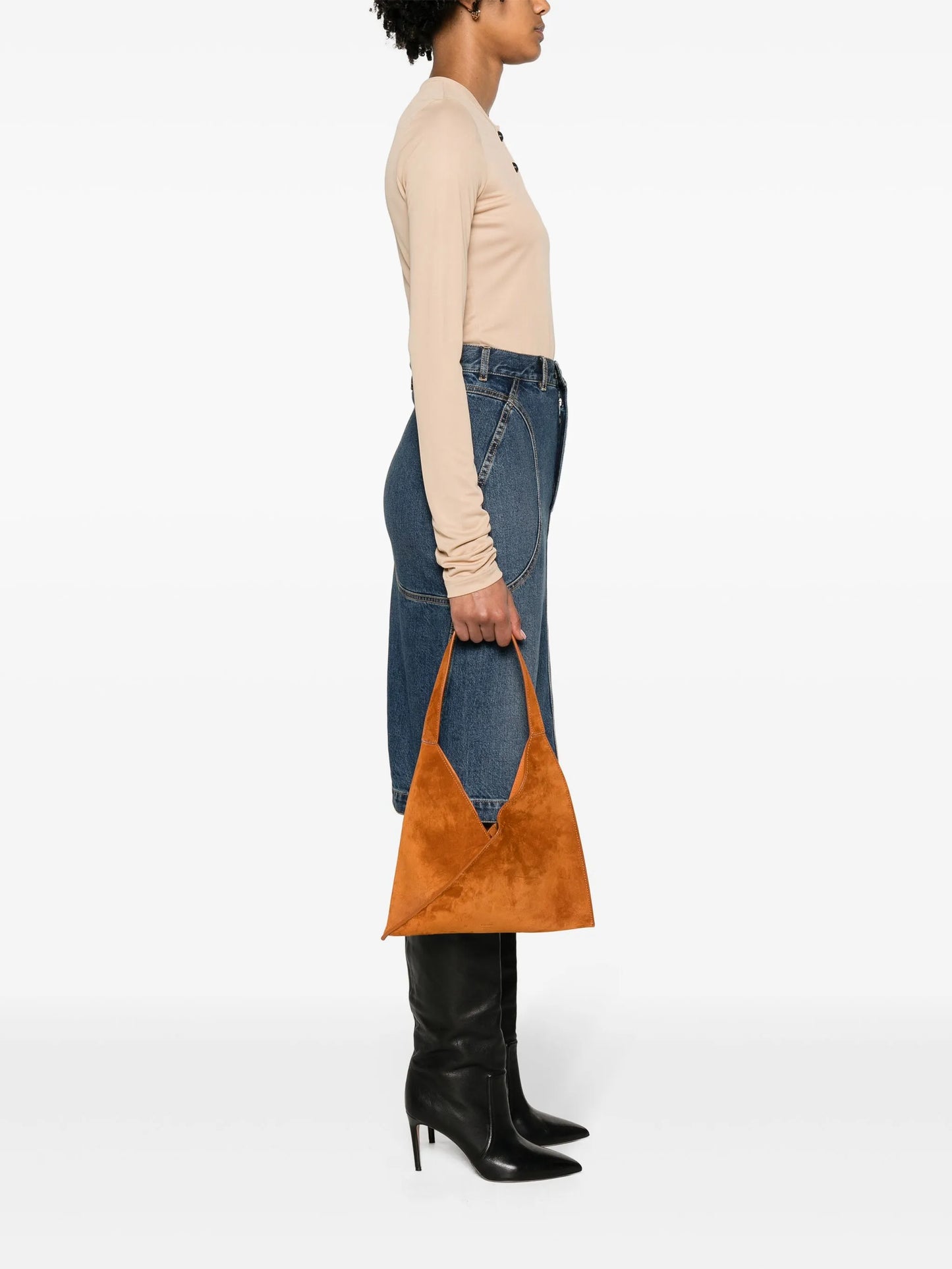 small Sara suede tote bag