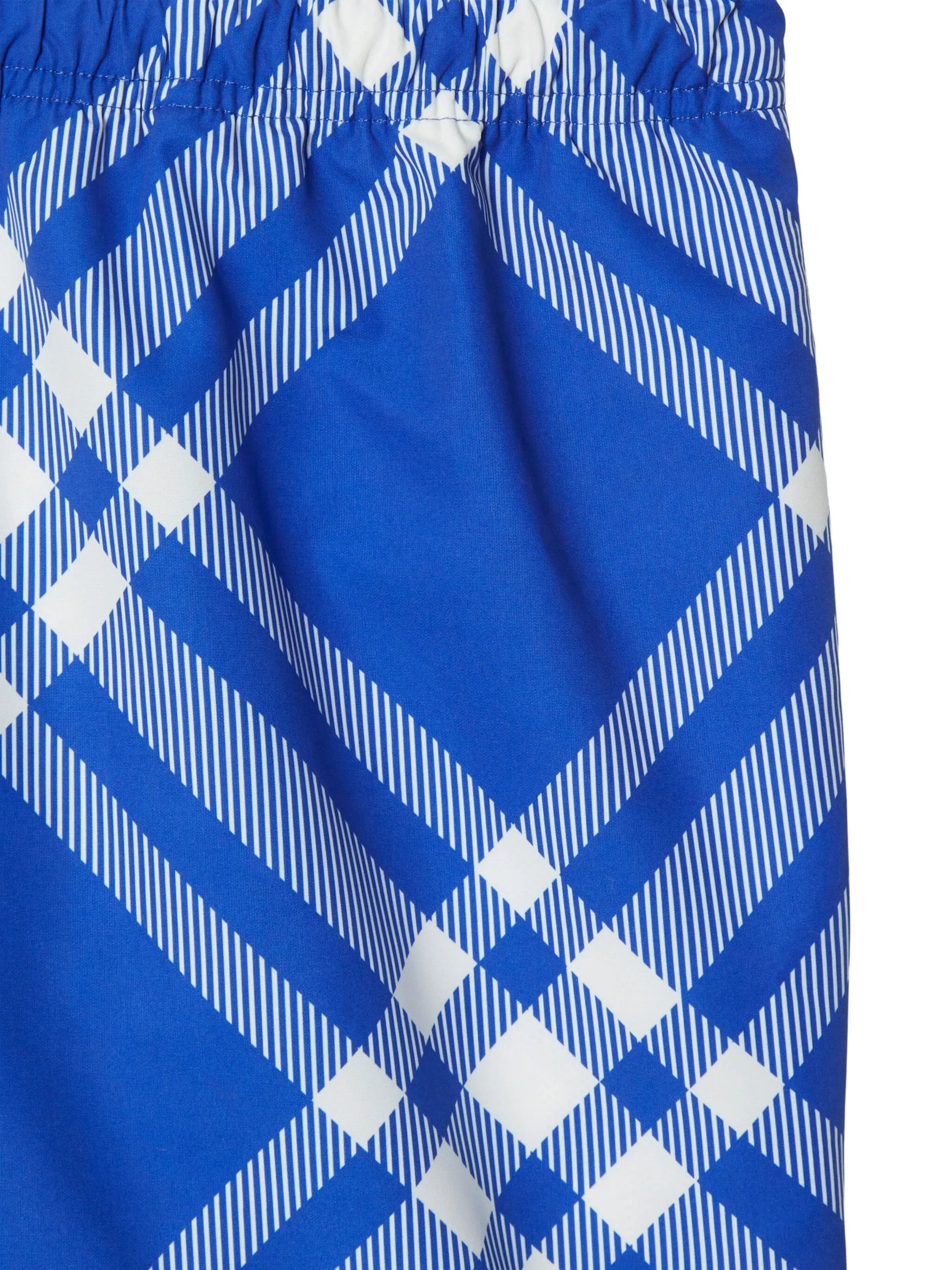 check-print swim shorts
