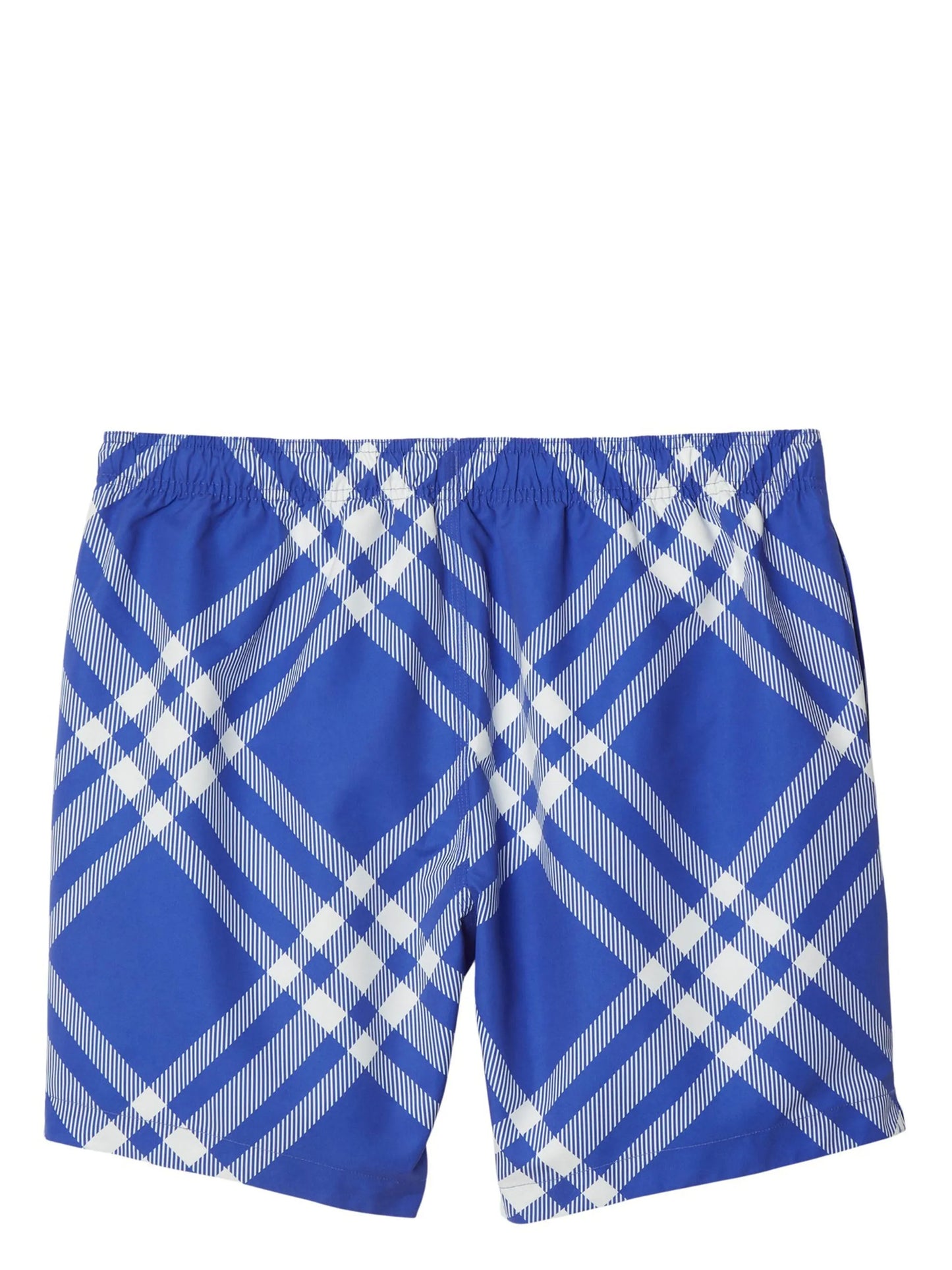 check-print swim shorts