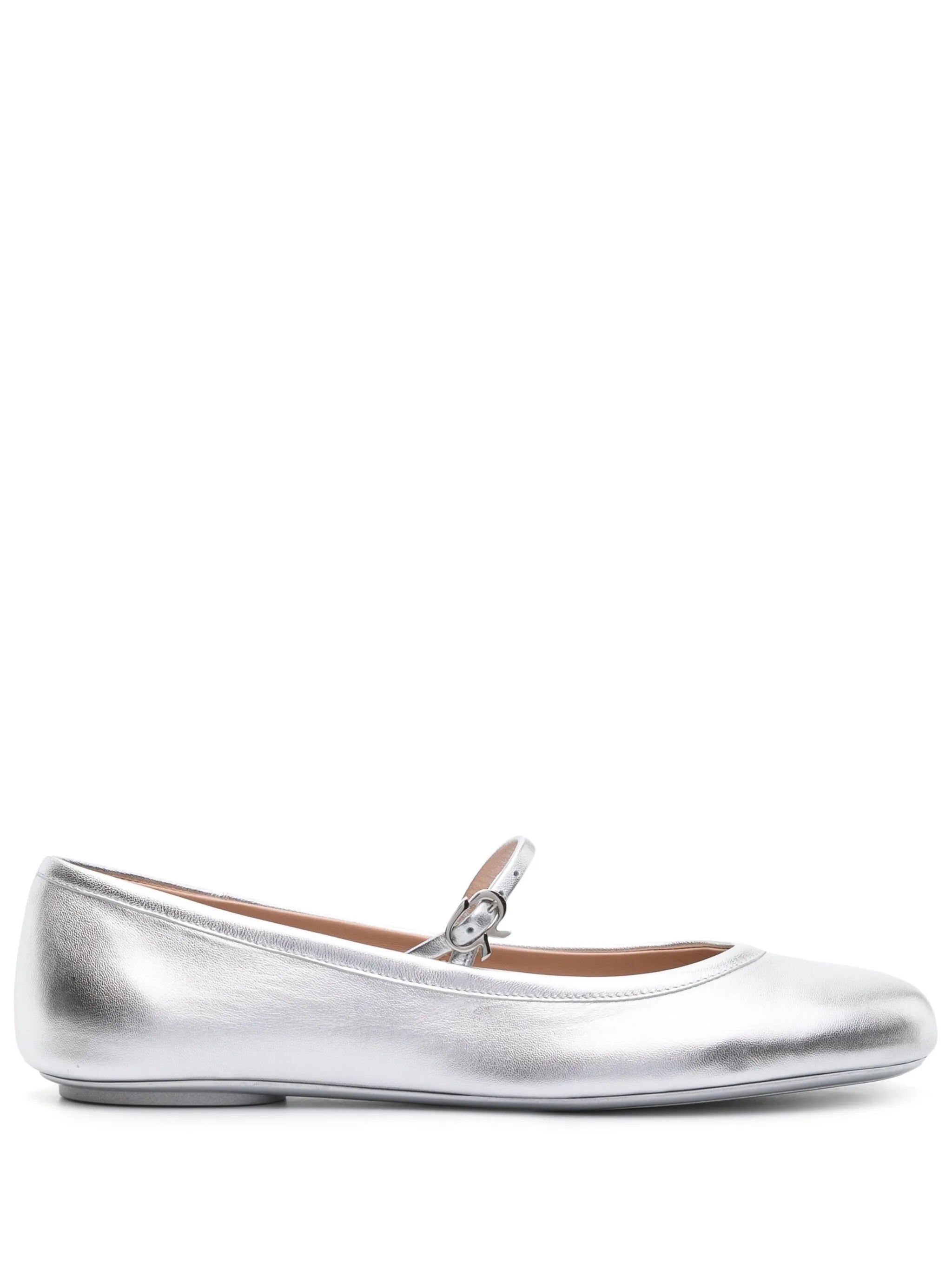 Carla leather ballerina flats
