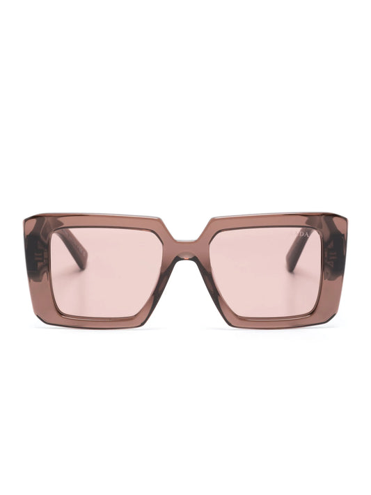 logo-print square-frame sunglasses