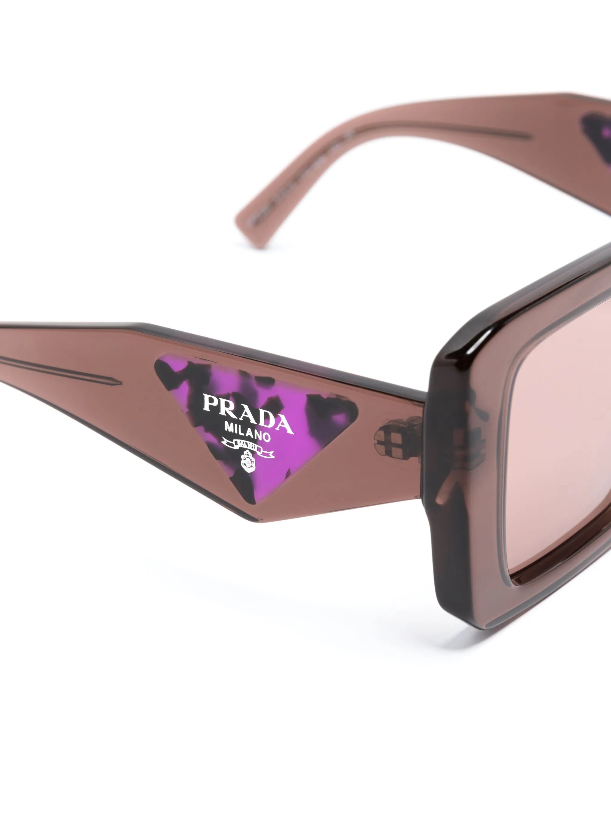 logo-print square-frame sunglasses