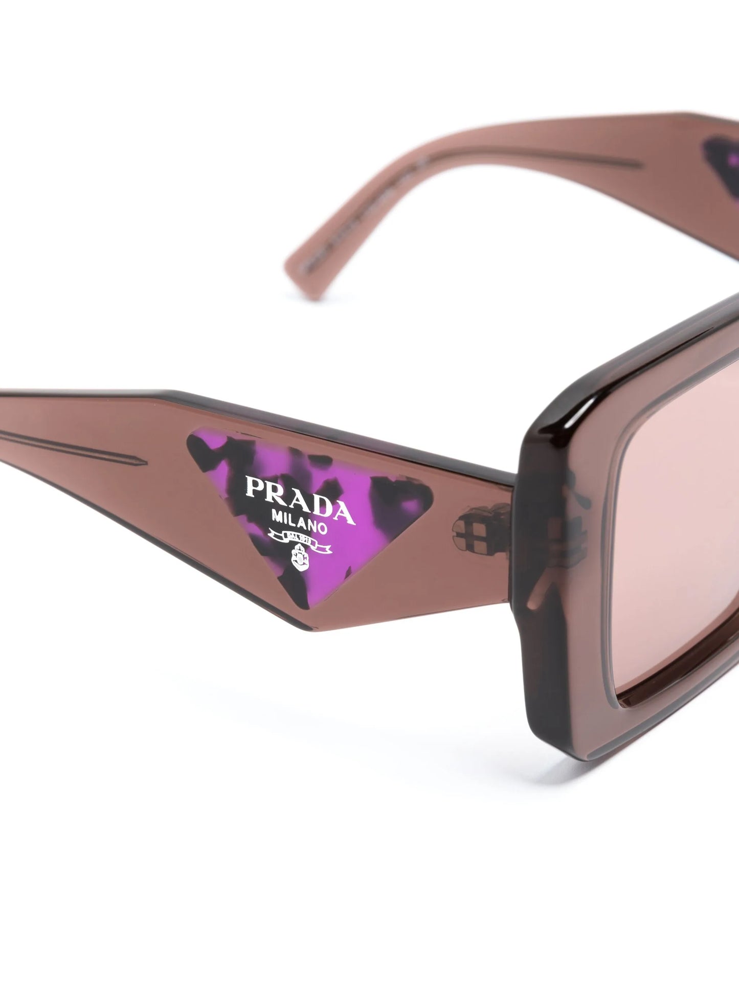 logo-print square-frame sunglasses