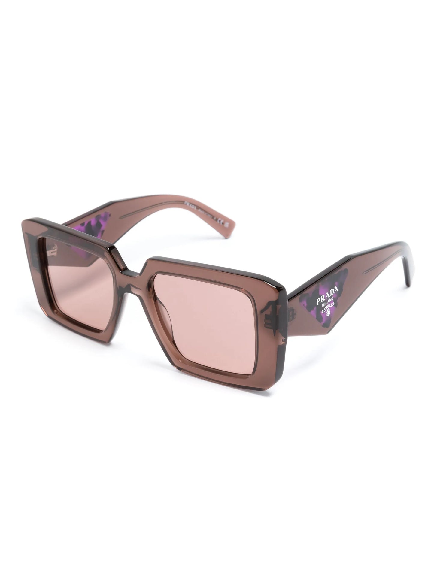 logo-print square-frame sunglasses