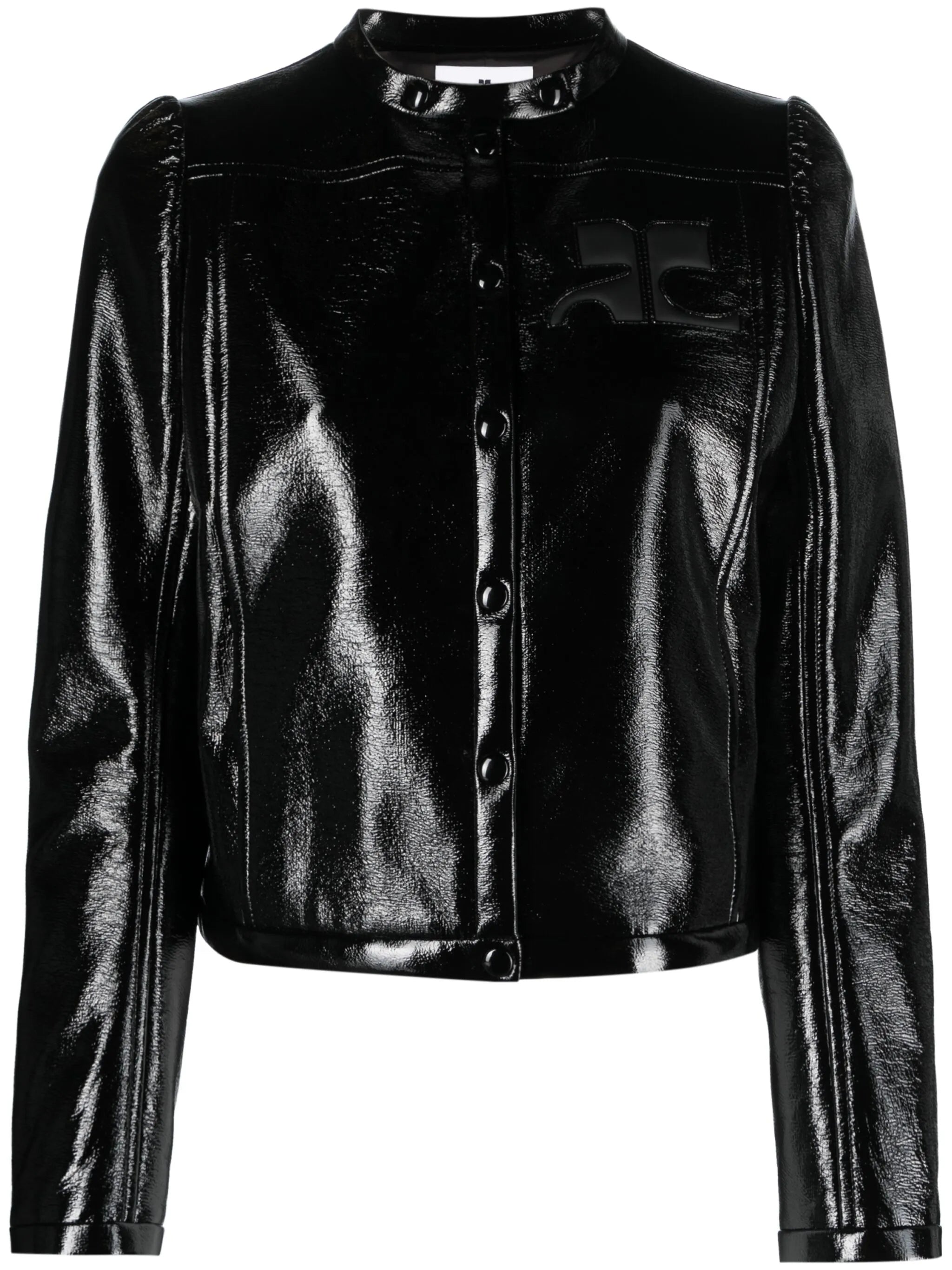 Iconic Vinyl logo-appliqué jacket