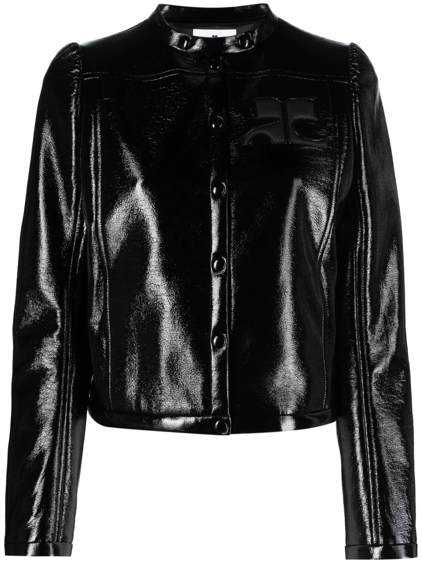 Iconic Vinyl logo-appliqué jacket