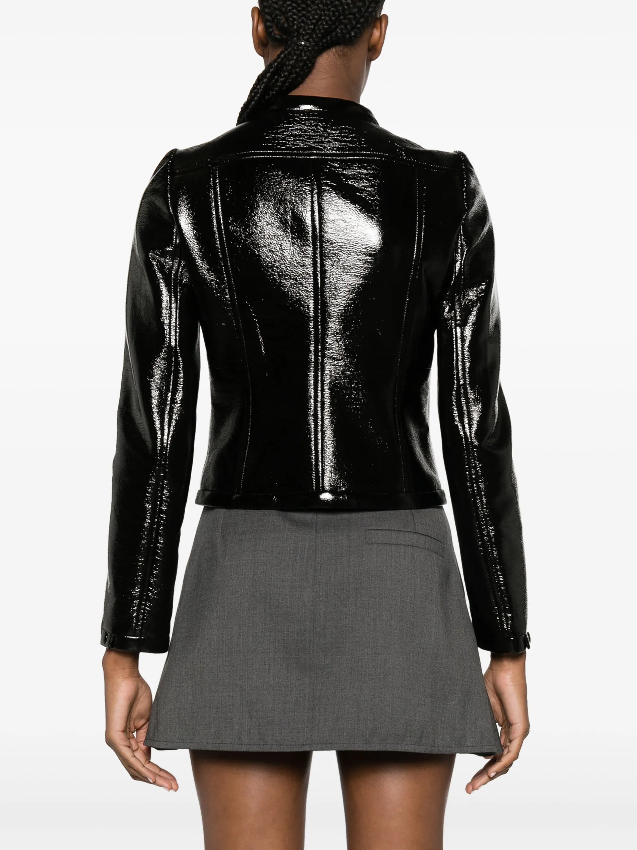 Iconic Vinyl logo-appliqué jacket