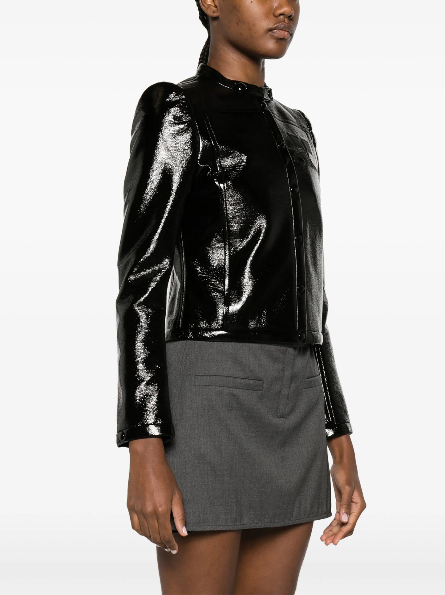 Iconic Vinyl logo-appliqué jacket