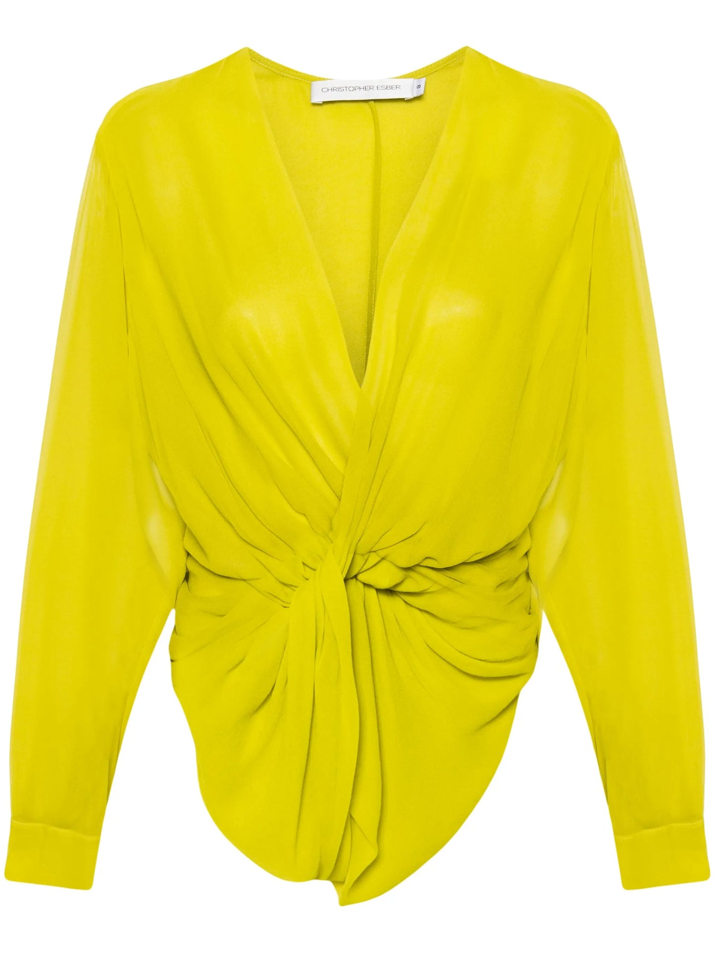 Springs silk twist-front blouse