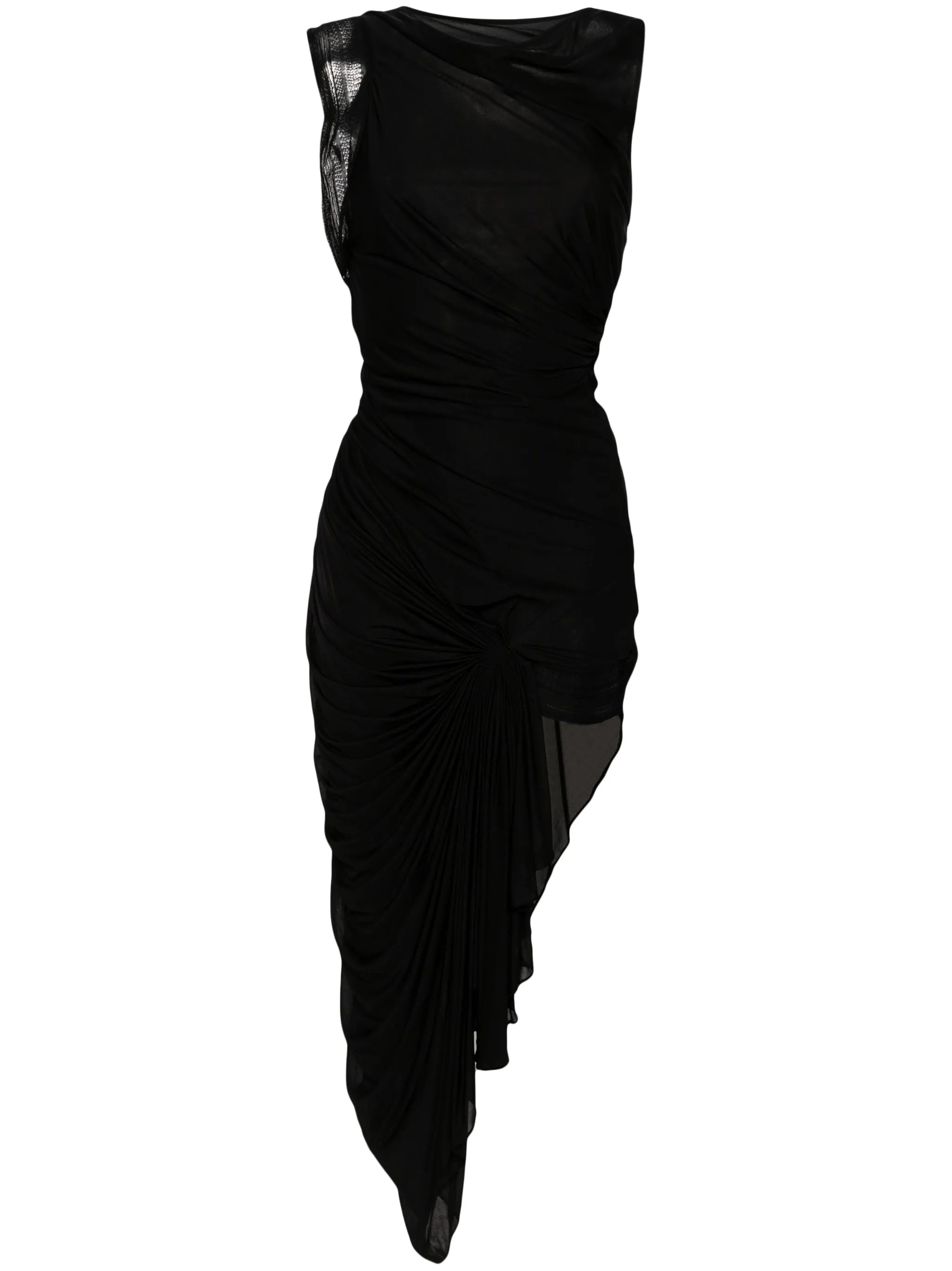 Galathea asymmetric midi dress
