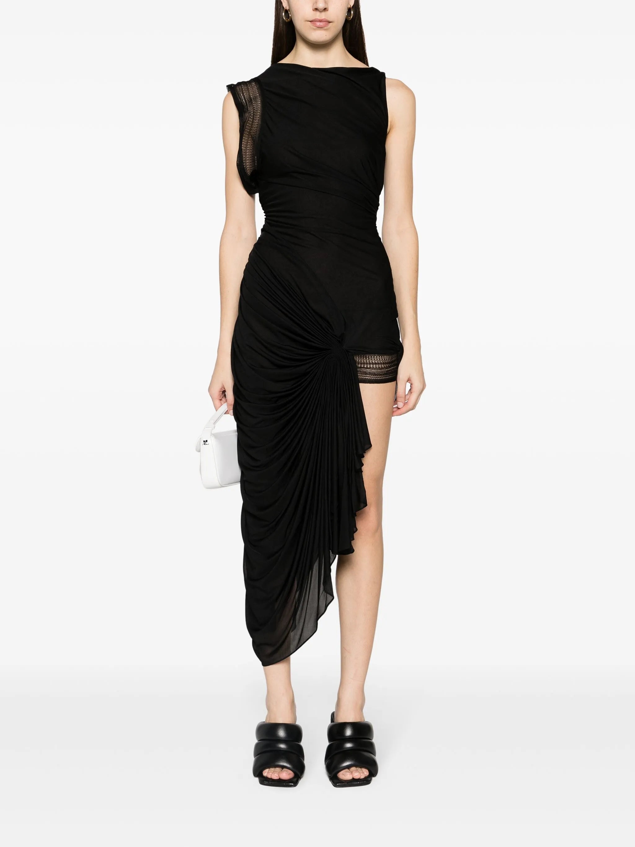 Galathea asymmetric midi dress