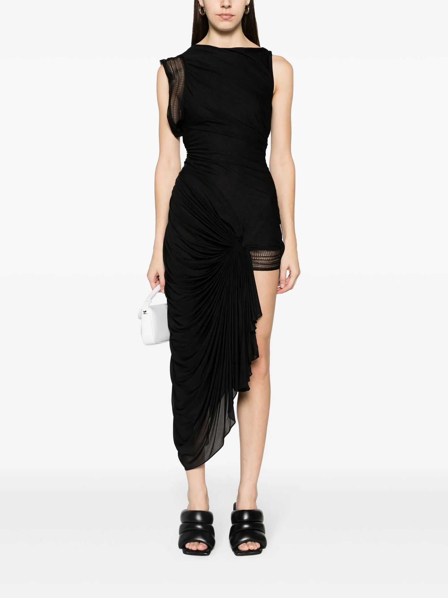 Galathea asymmetric midi dress