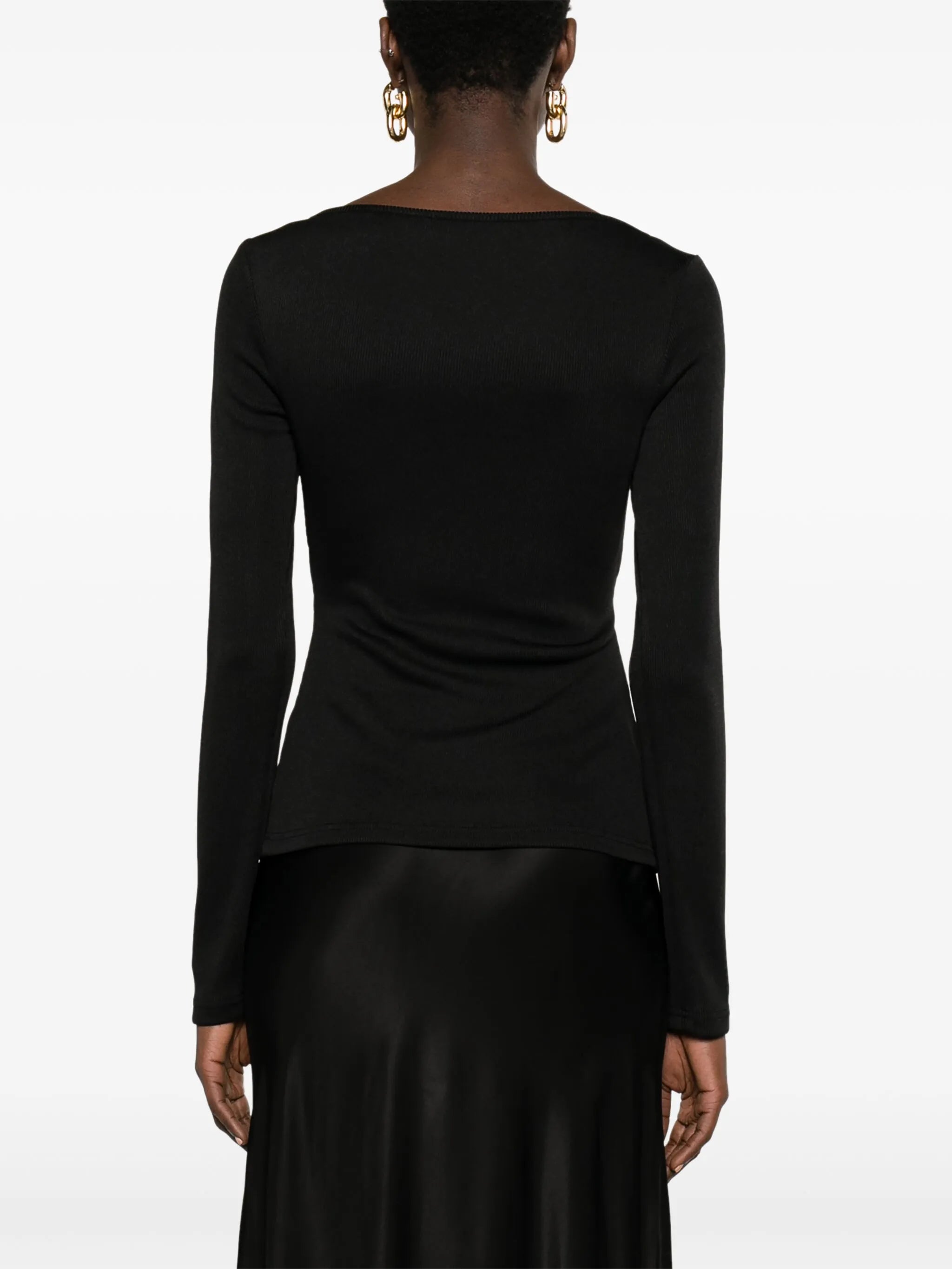 Callisto embellished ribbed-knit top