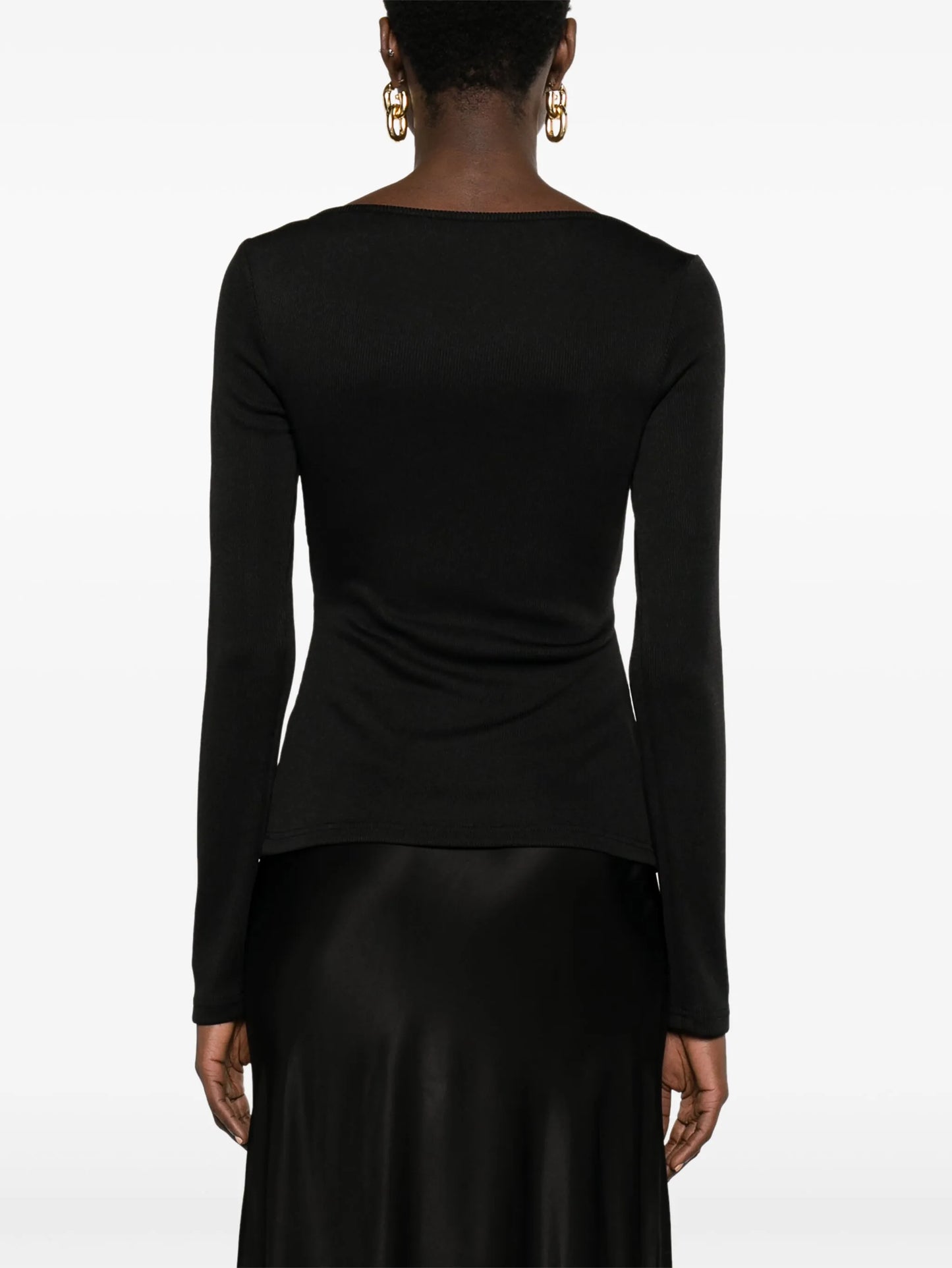 Callisto embellished ribbed-knit top