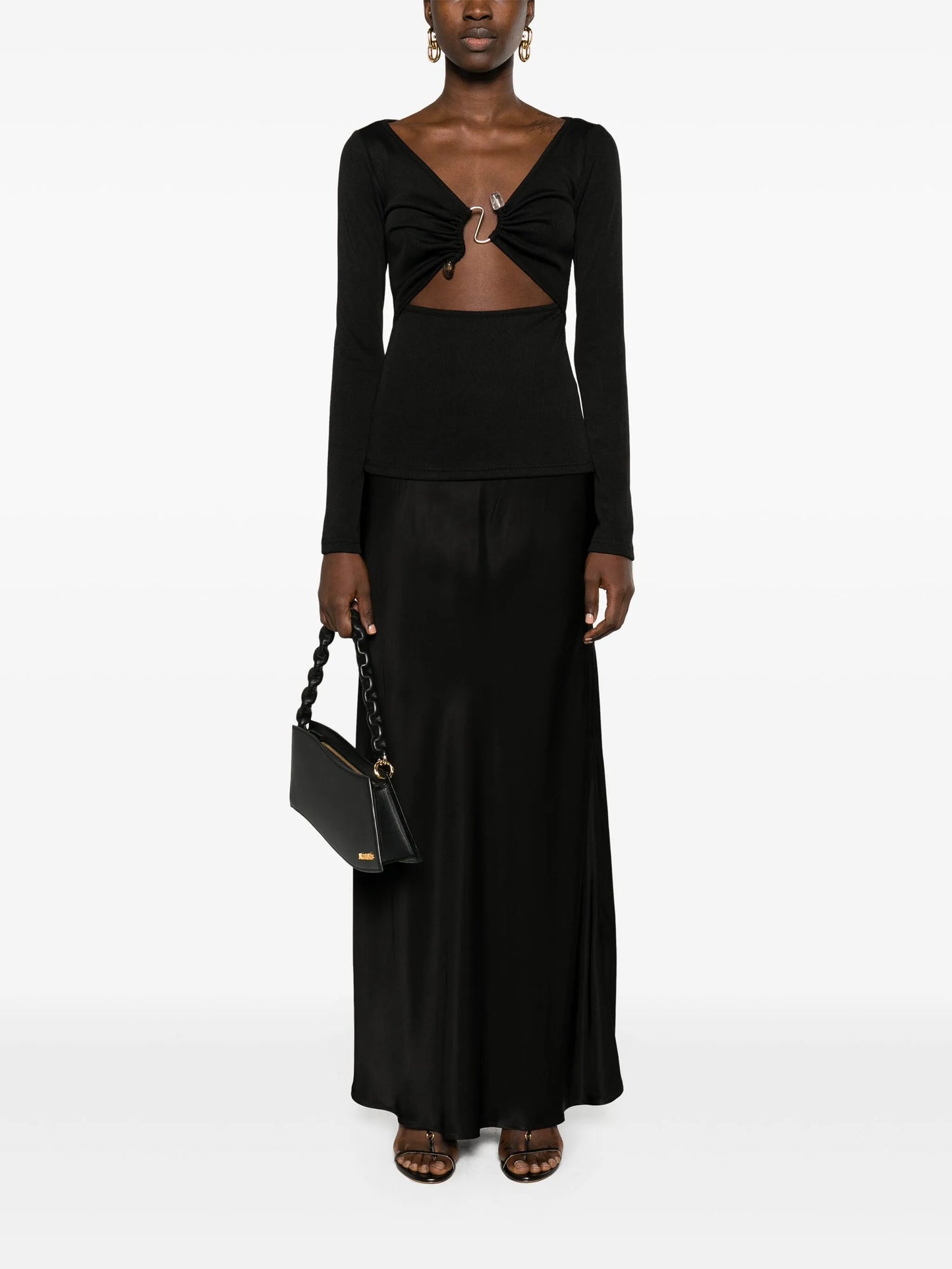 Callisto embellished ribbed-knit top