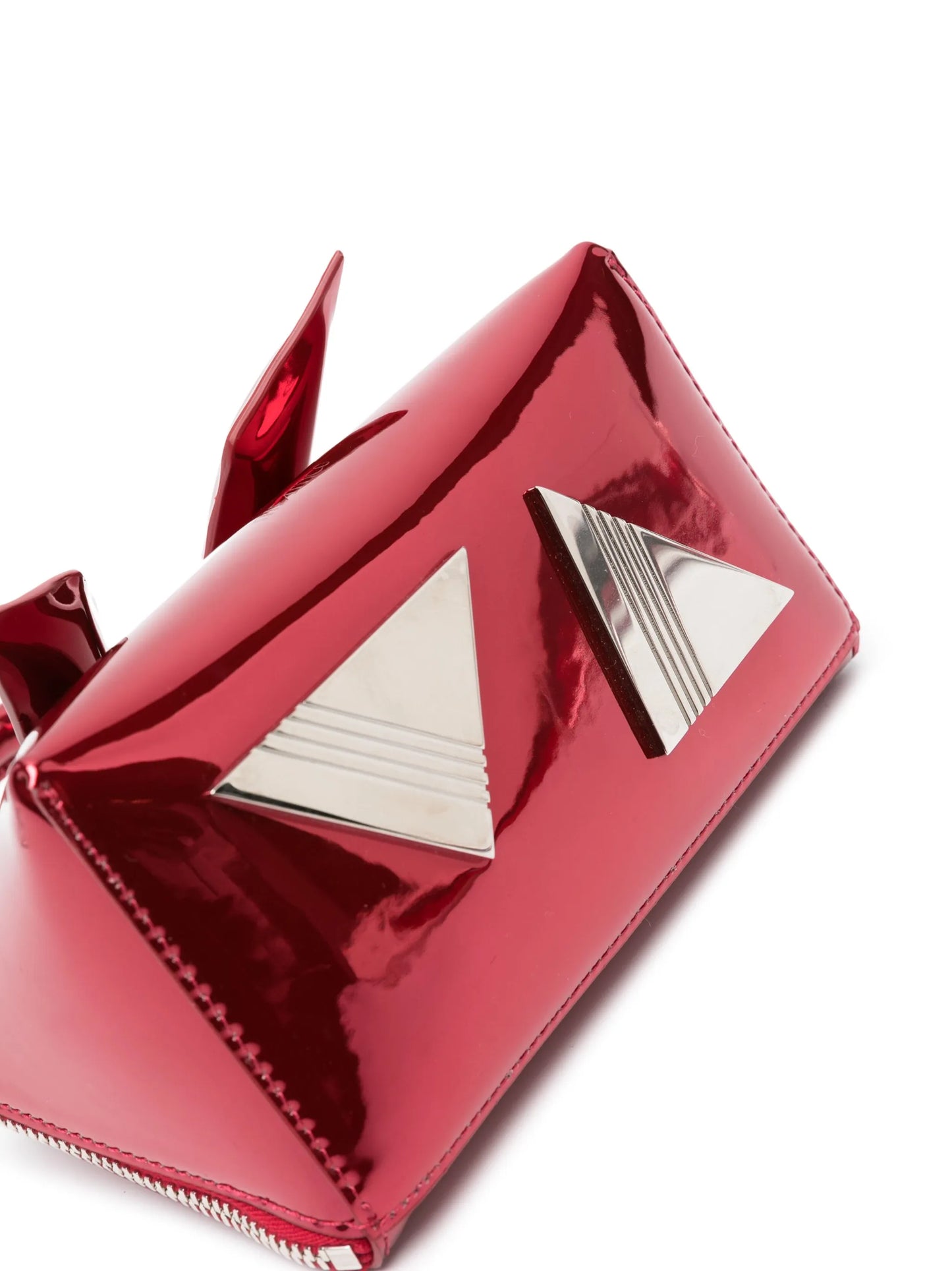 Friday laminated leather shoulder bag