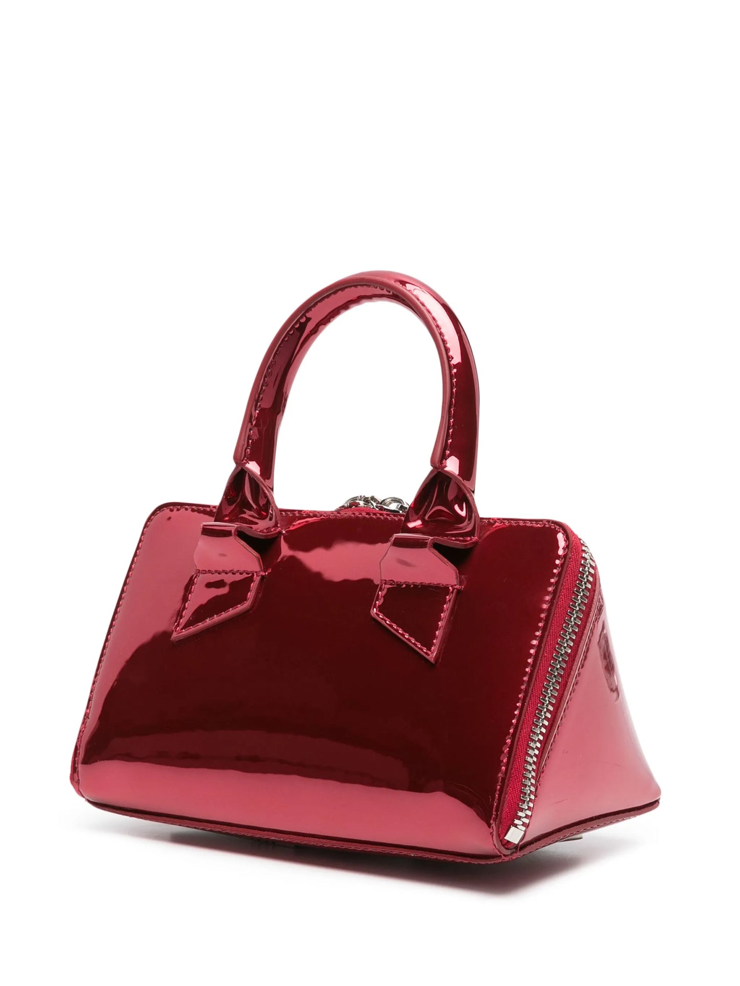 Friday laminated leather shoulder bag