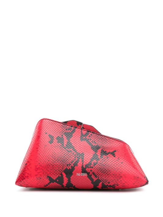 8:30 PM snakeskin-print clutch