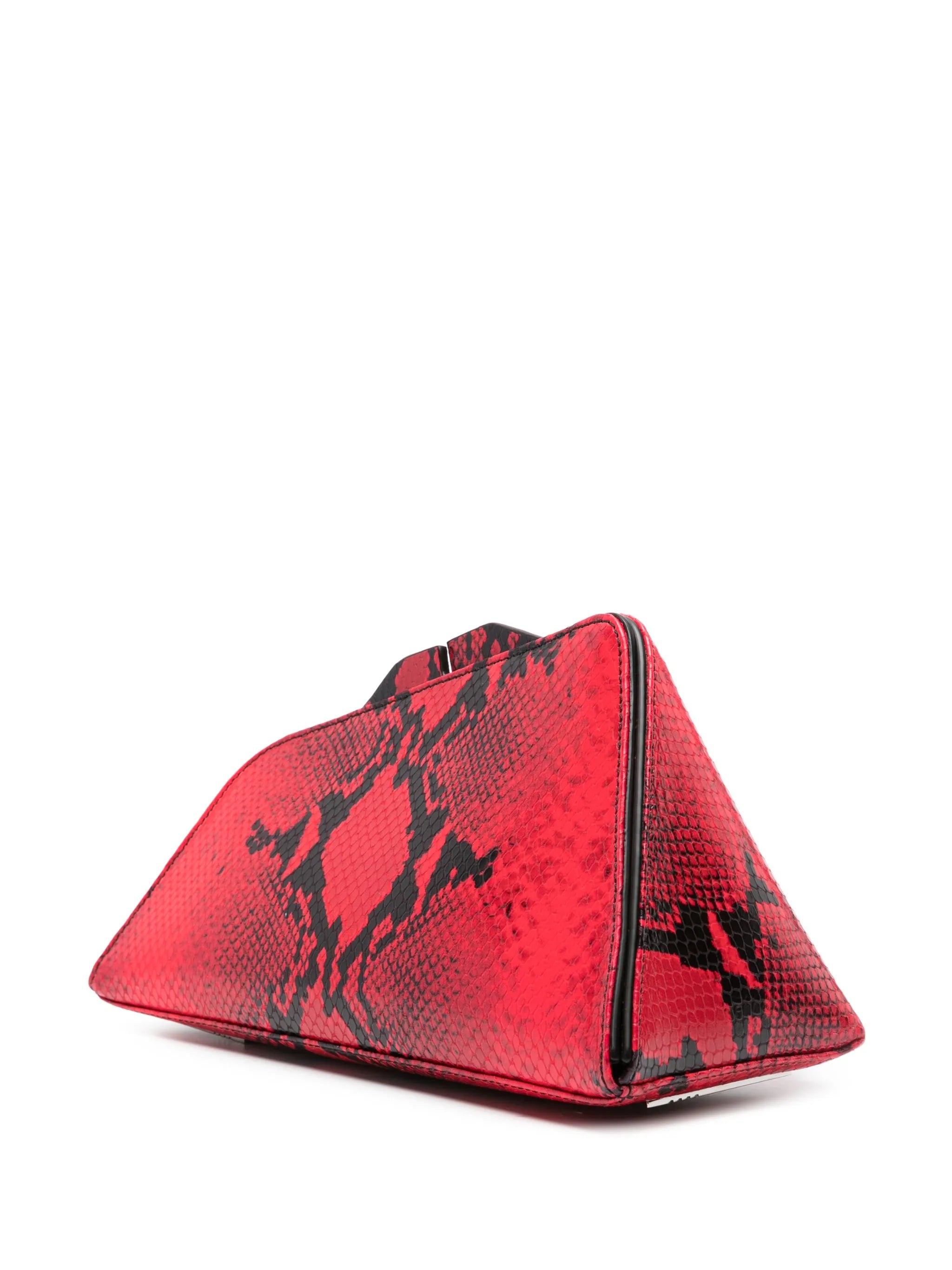 8:30 PM snakeskin-print clutch