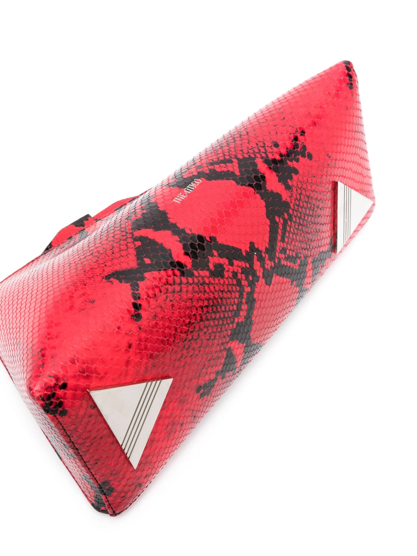 8:30 PM snakeskin-print clutch