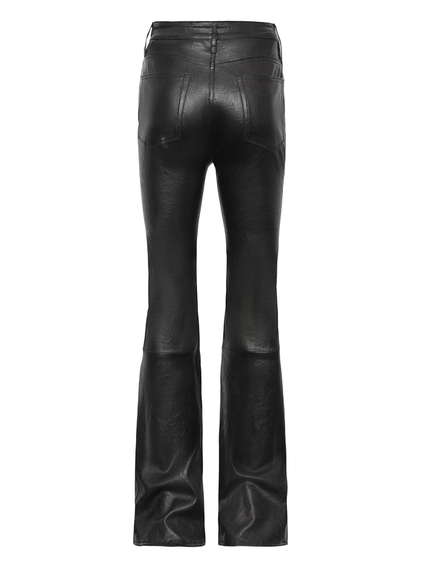 The Slim Stacked leather trousers