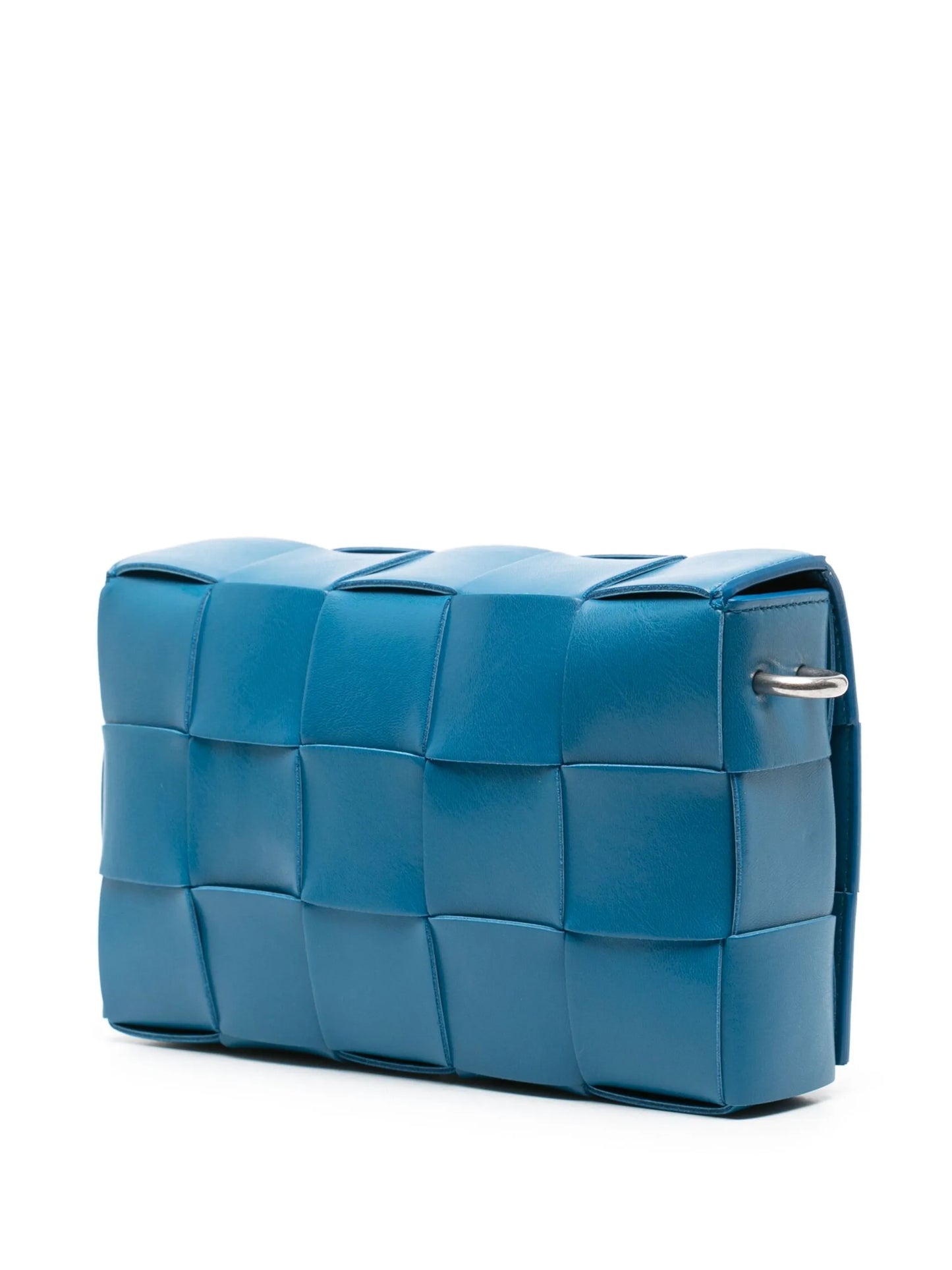 Cassette leather messenger bag