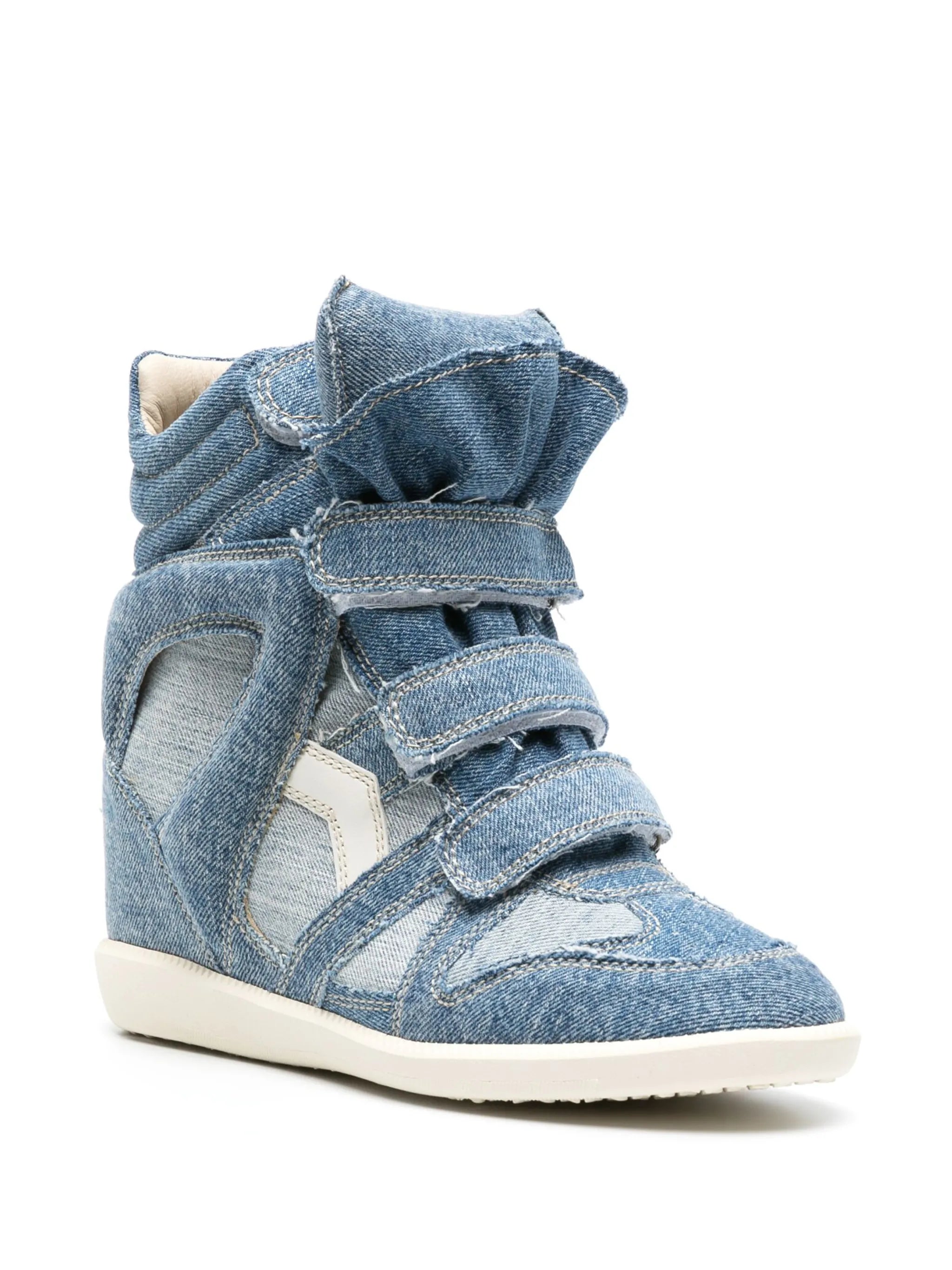 Bekett denim high-top sneakers