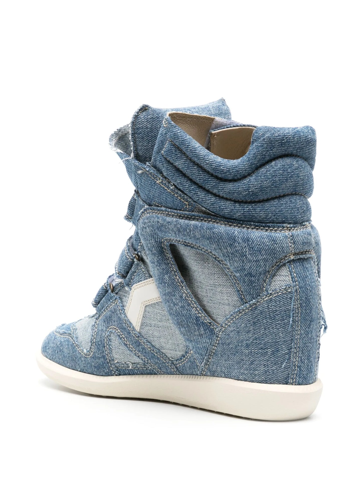 Bekett denim high-top sneakers