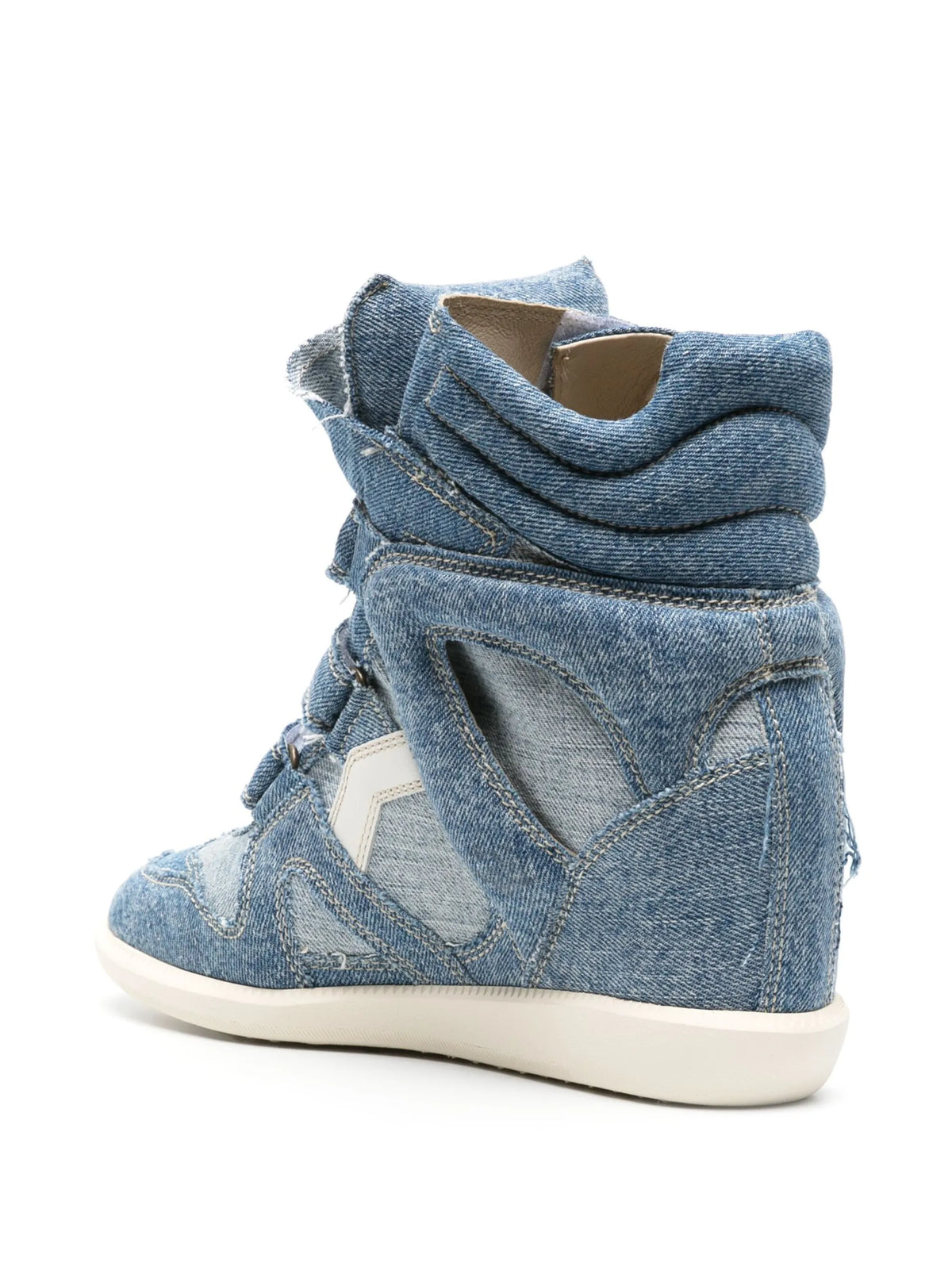 Bekett denim high-top sneakers