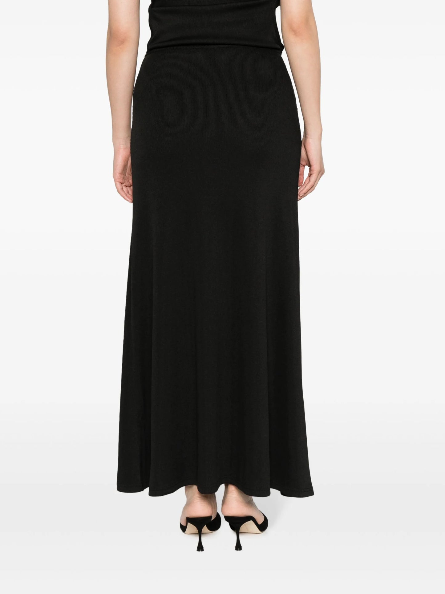 Orbit cut-out maxi skirt