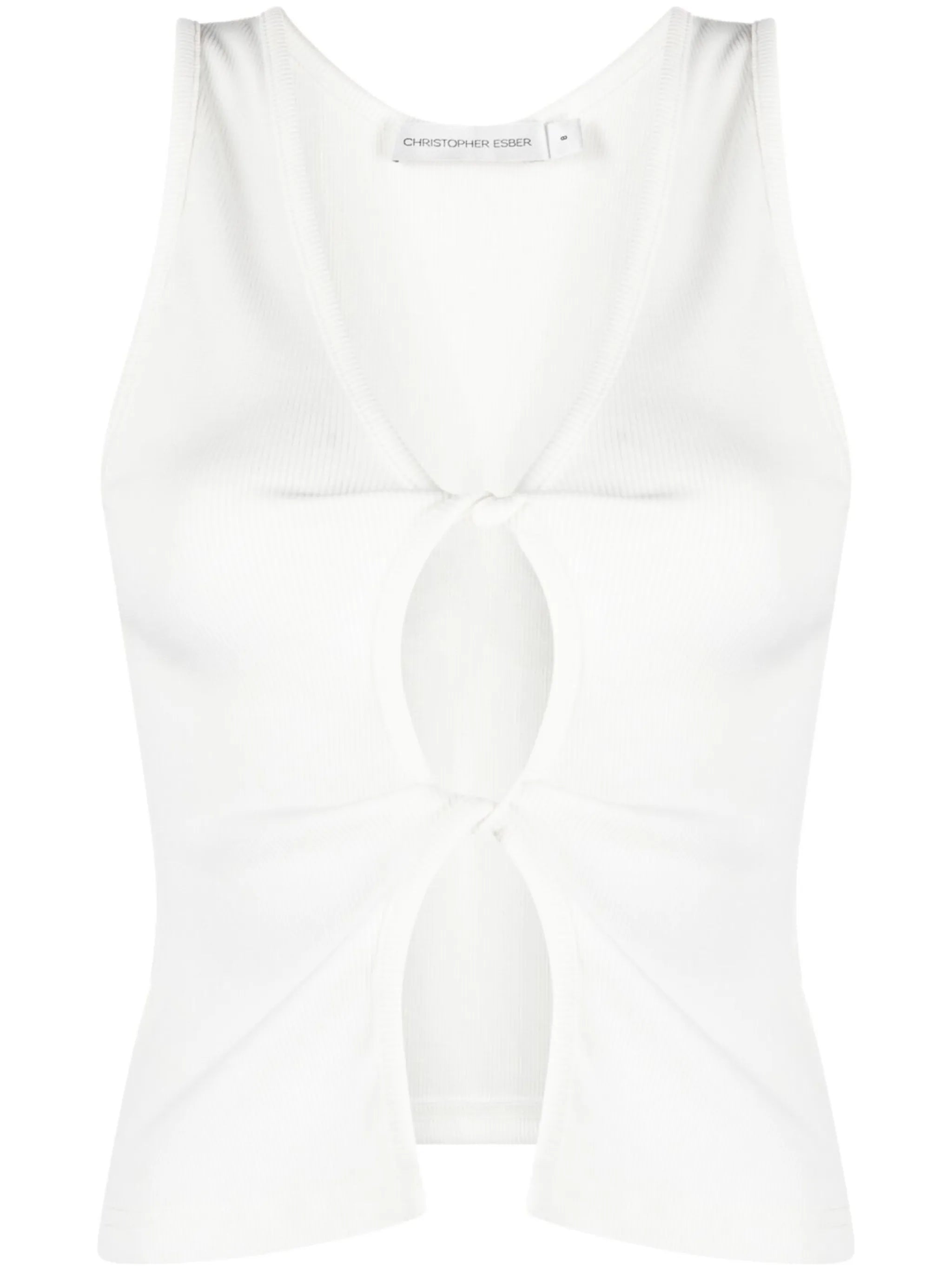 cut-out twisted tank top