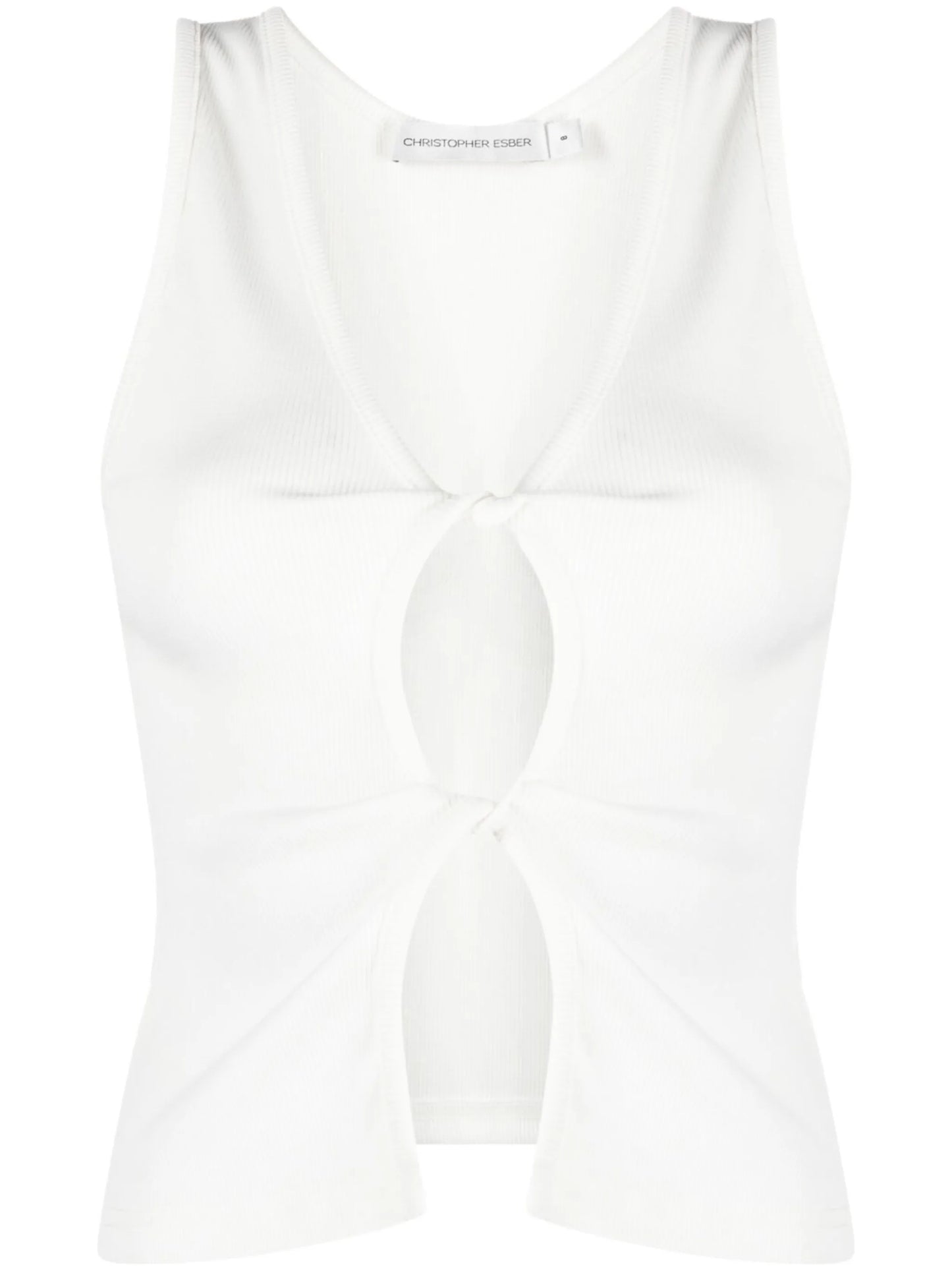 cut-out twisted tank top