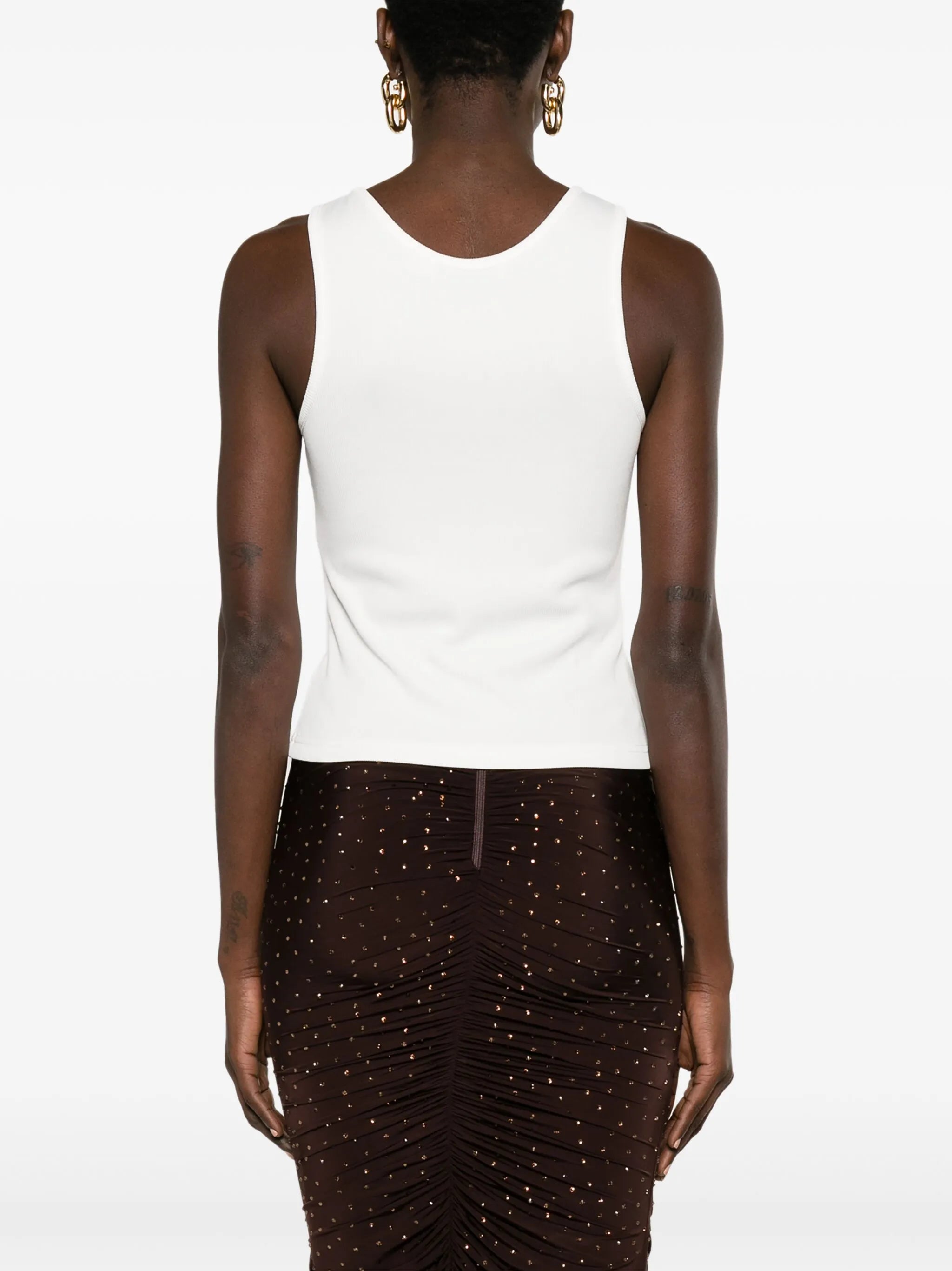 cut-out twisted tank top