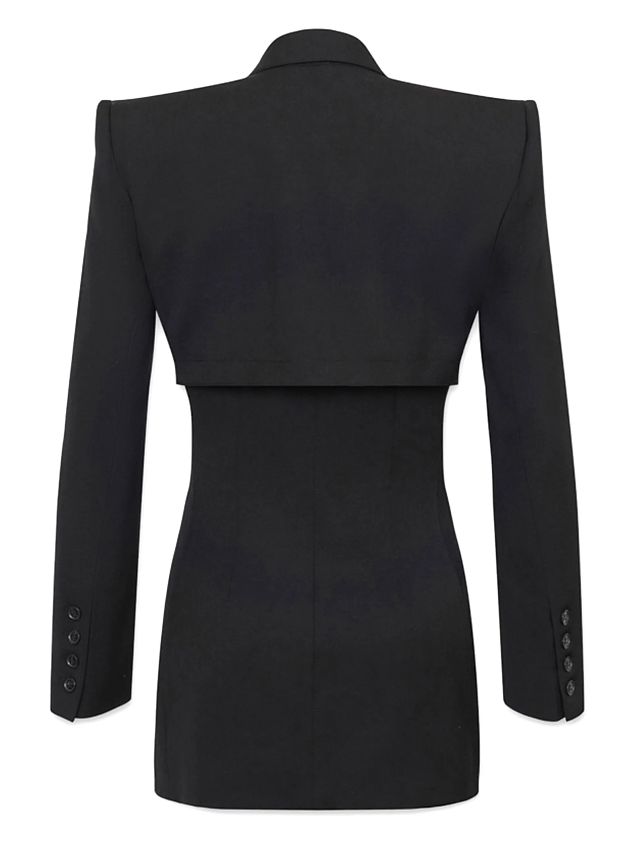 storm-flap double-breasted blazer