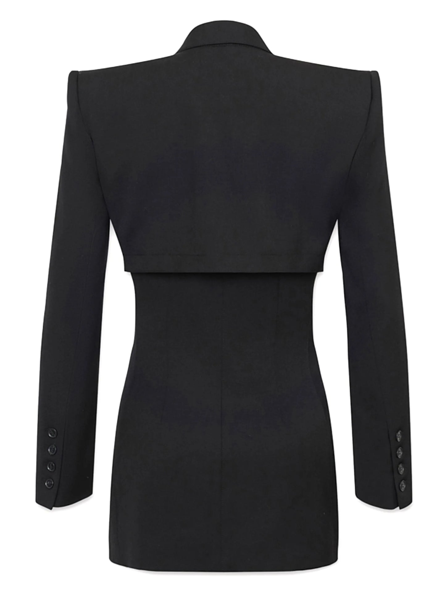 storm-flap double-breasted blazer