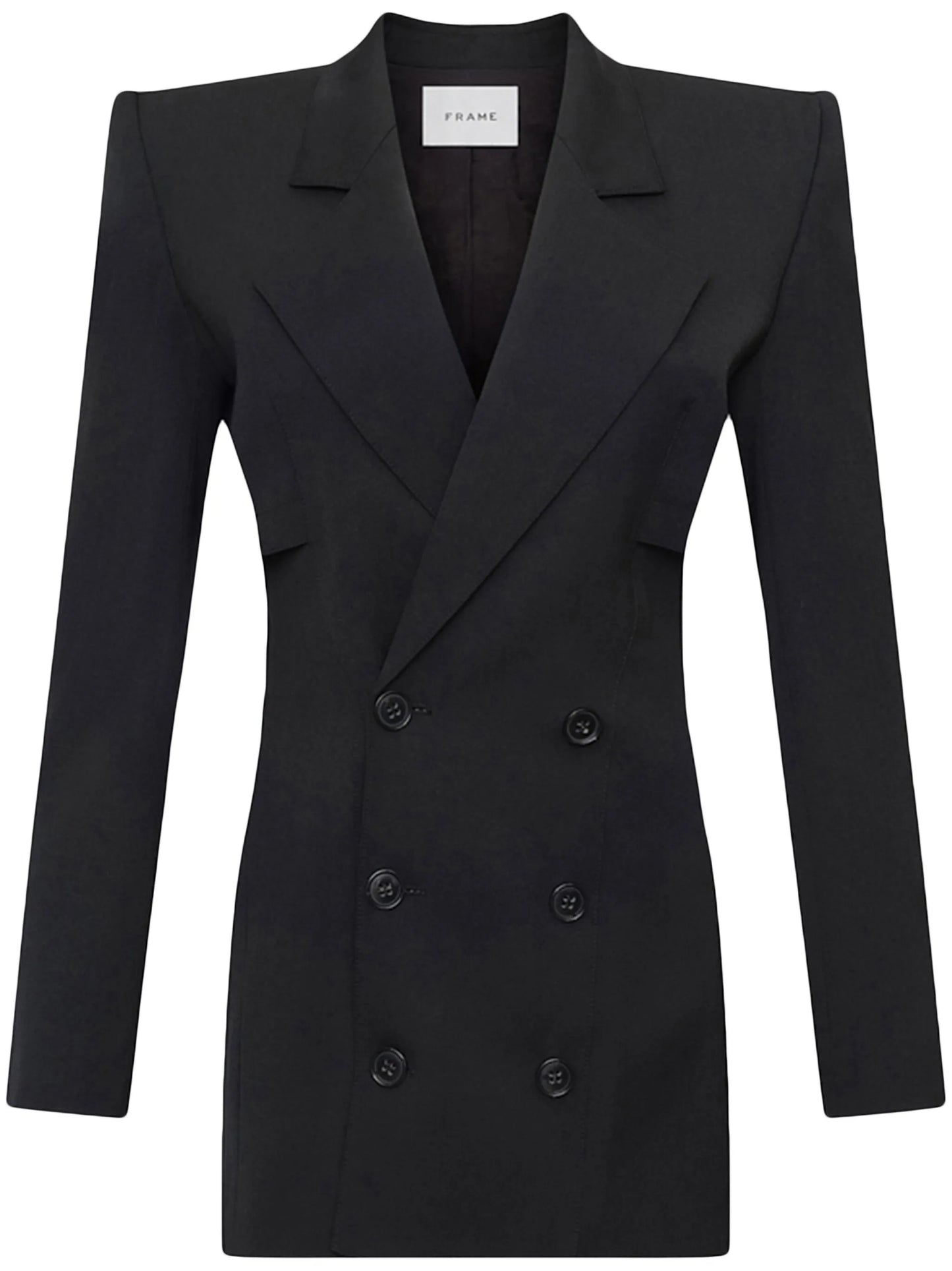 storm-flap double-breasted blazer